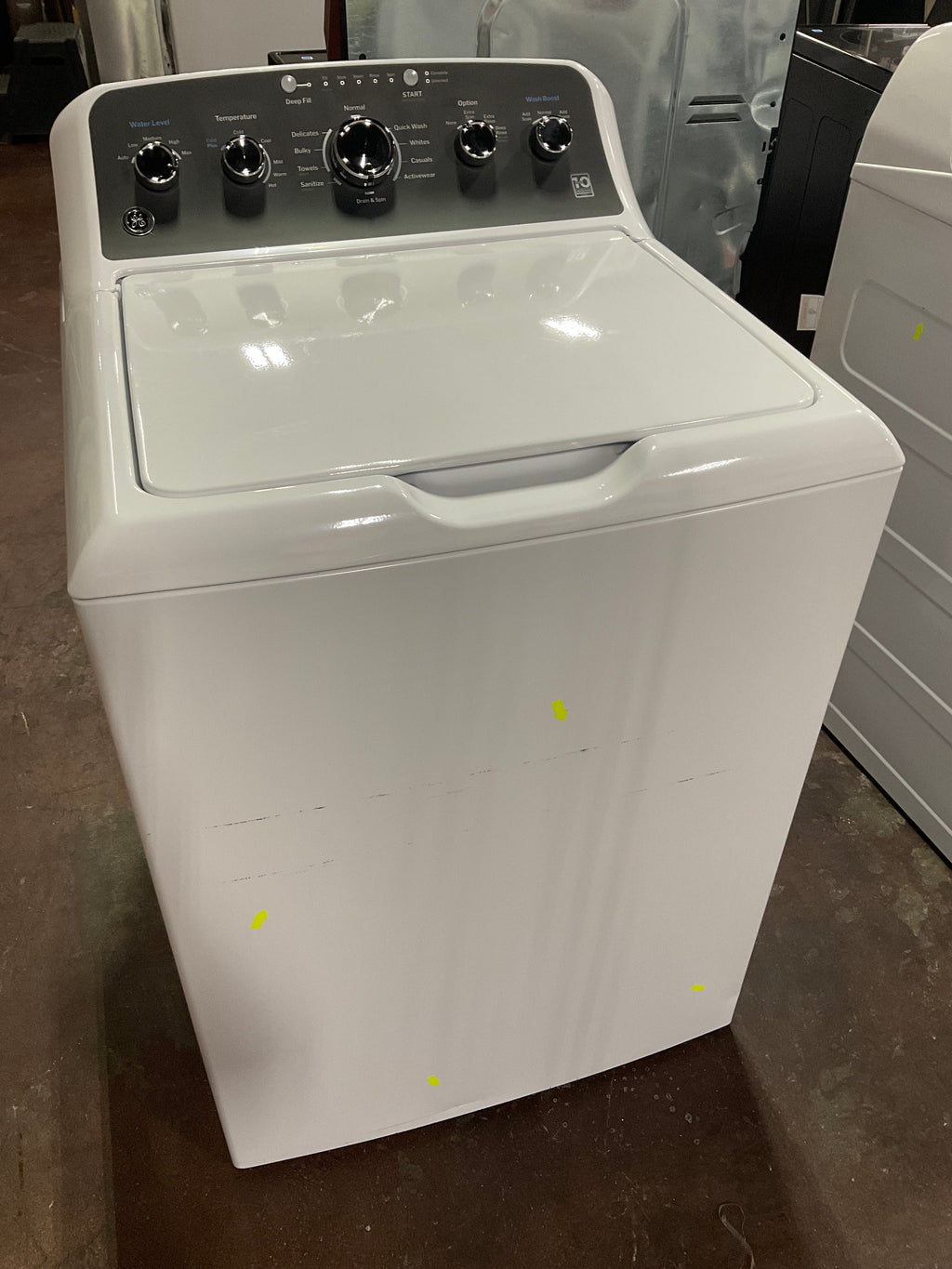 GE GE® 4.5 cu. ft. Capacity Washer with Stainless Steel Basket, Cold Plus and Wash Boost
