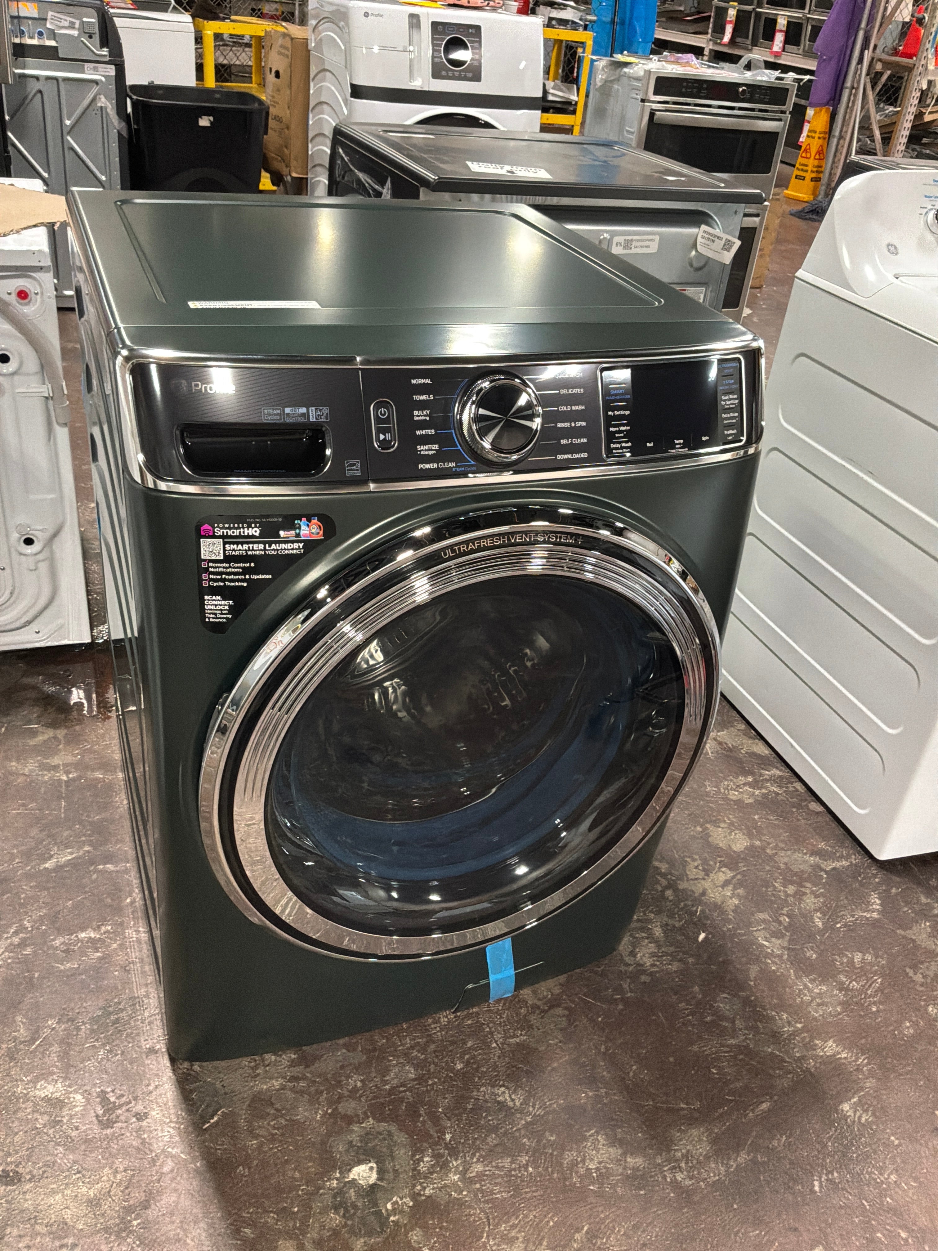 GE Profile™ 5.5 cu. ft. Capacity Smart Front Load ENERGY STAR® Steam Washer with UltraFresh Vent System+ and Smart Wash & Smart Rinse