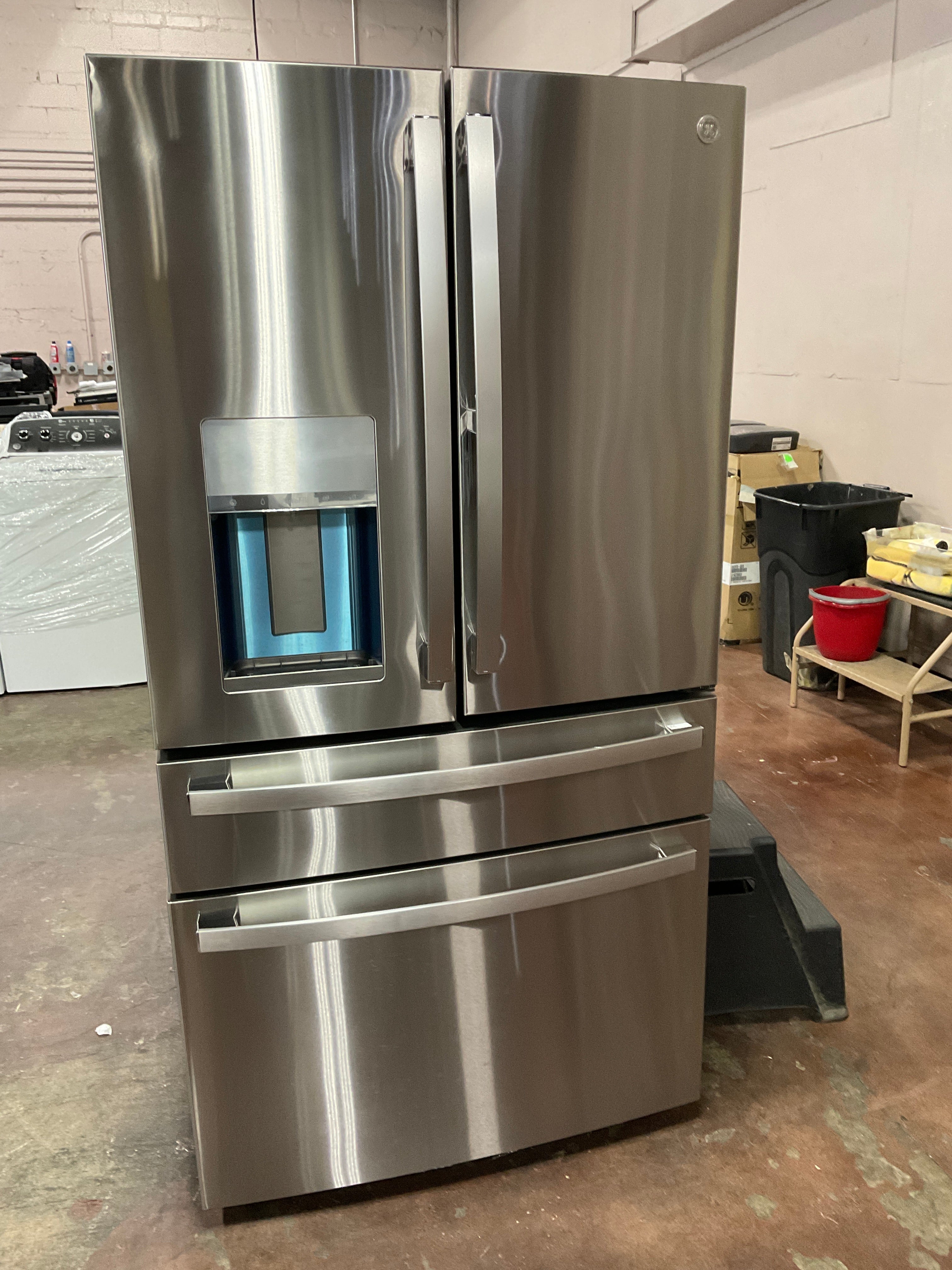 GE Profile™ ENERGY STAR® 27.9 Cu. Ft. Smart Fingerprint Resistant 4-Door French-Door Refrigerator with Door In Door