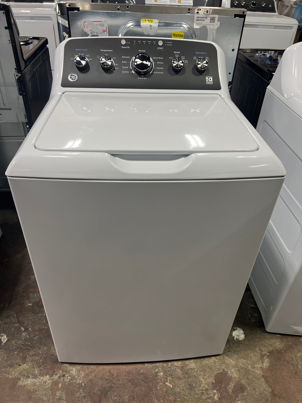 GE GE® 4.5 cu. ft. Capacity Washer with Stainless Steel Basket, Cold Plus and Wash Boost