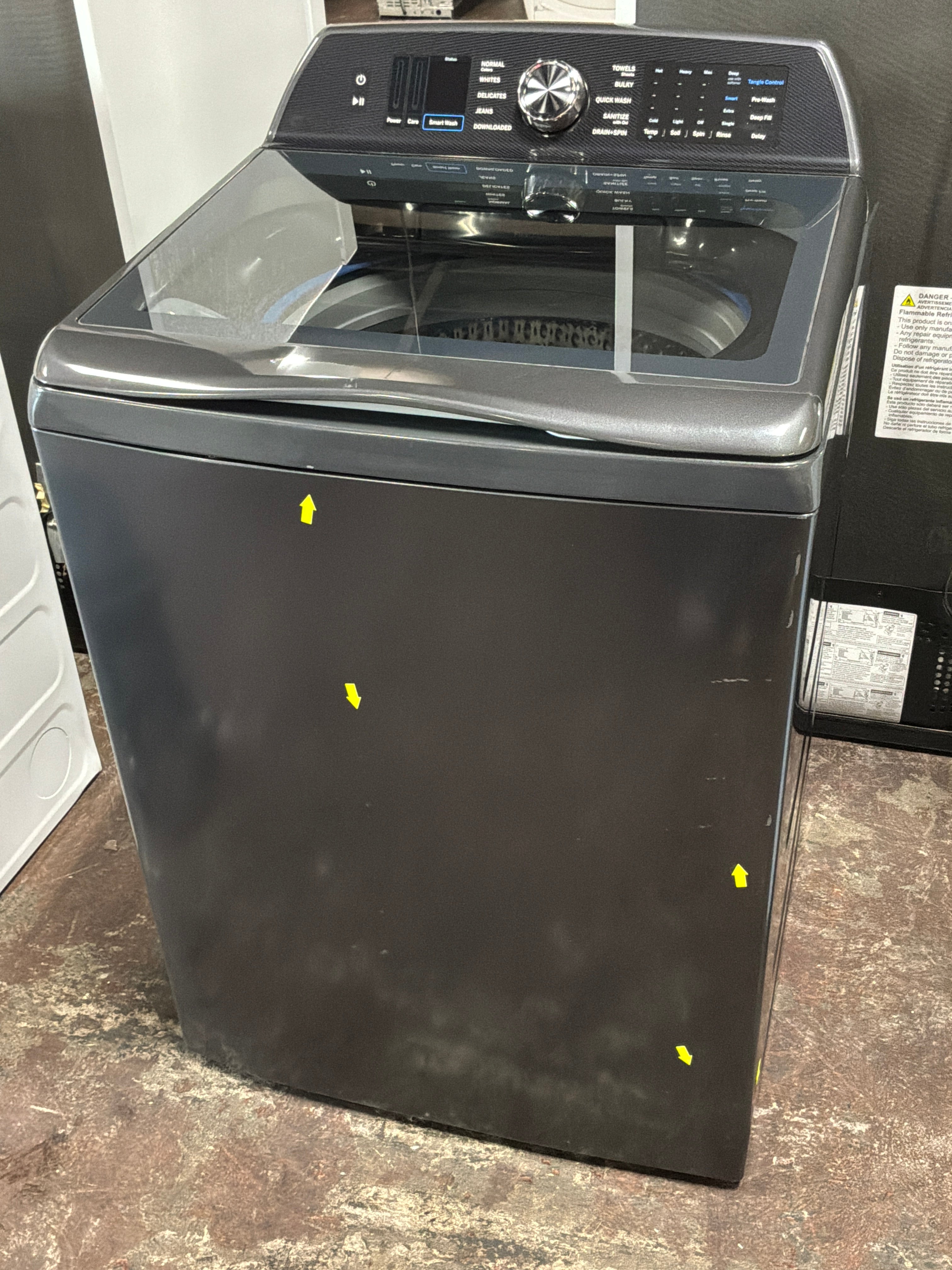 GE Profile™ ENERGY STAR® 5.4 cu. ft. Capacity Washer with Smarter Wash Technology and FlexDispense™