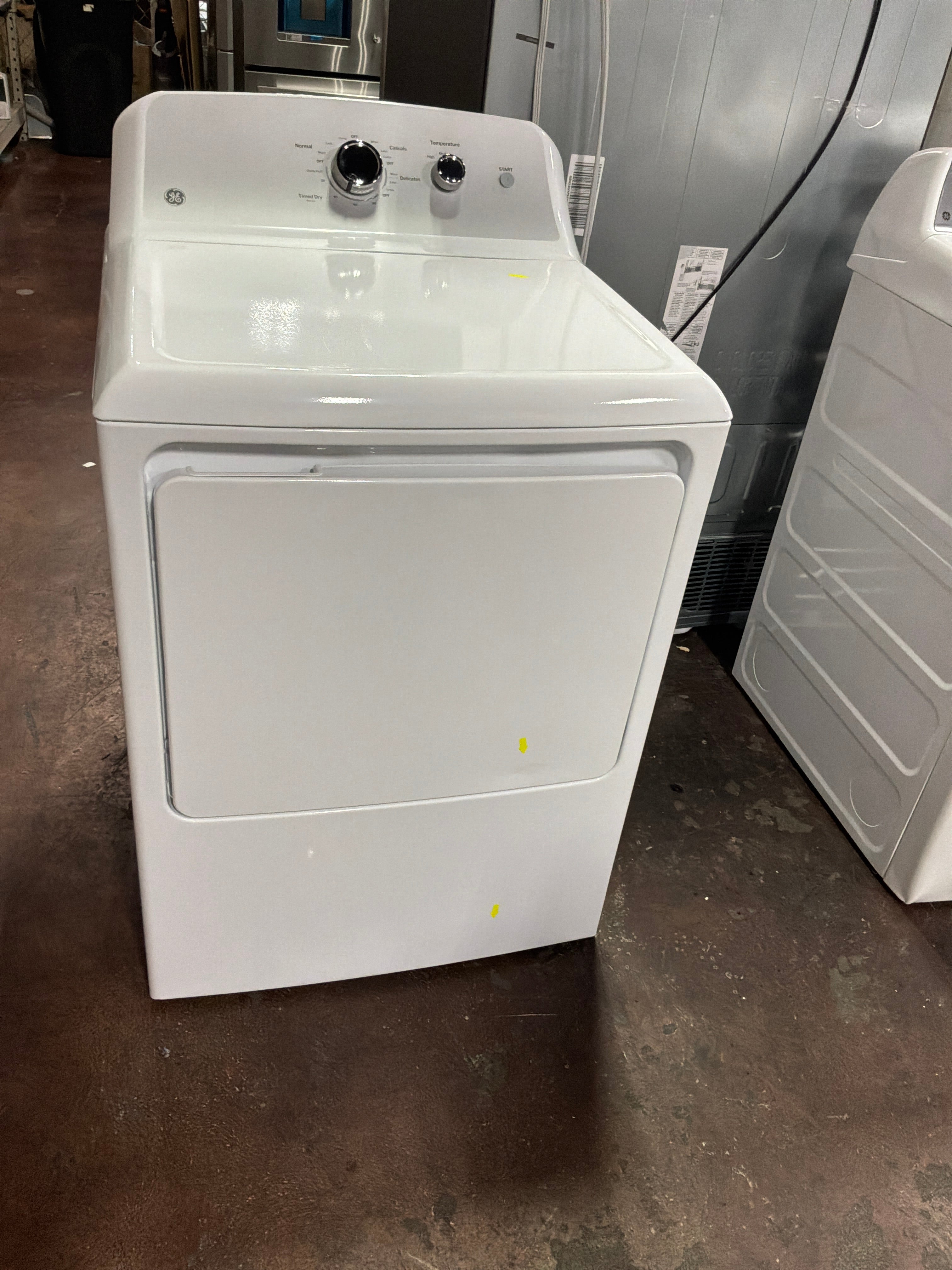 GE GE® 7.2 cu. ft. Capacity Electric Dryer with Up To 120 ft. Venting and Reversible Door
