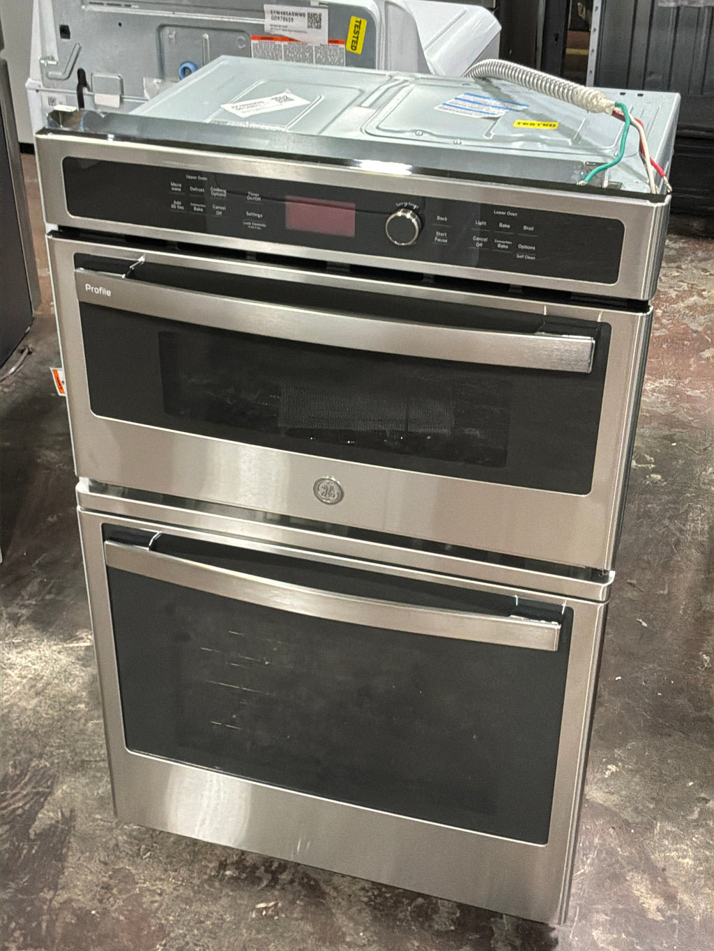 GE Profile™ 27" Built-In Combination Convection Microwave/Convection Wall Oven