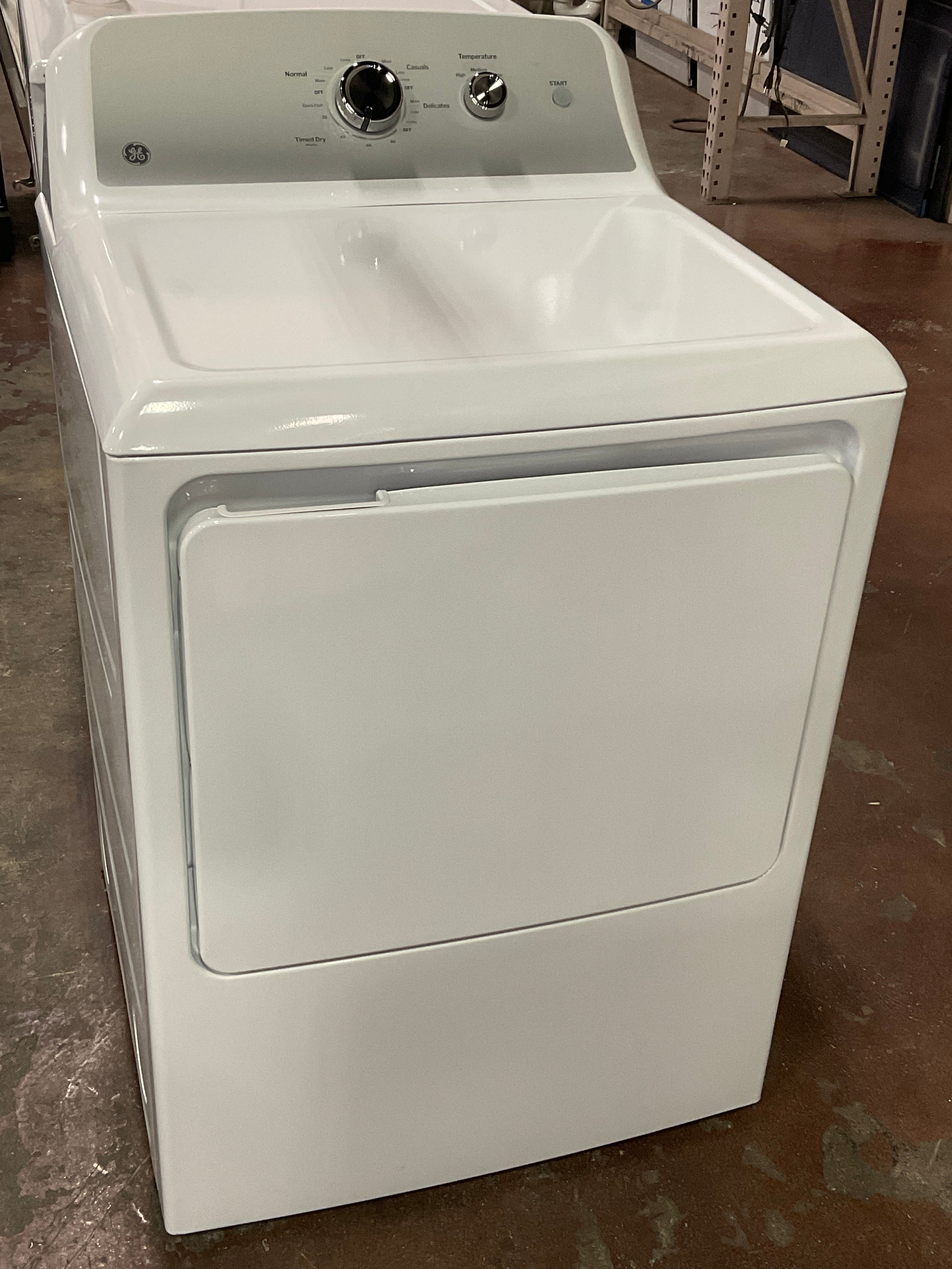 GE GE® 7.2 cu. ft. Capacity Electric Dryer with Up To 120 ft. Venting and Reversible Door