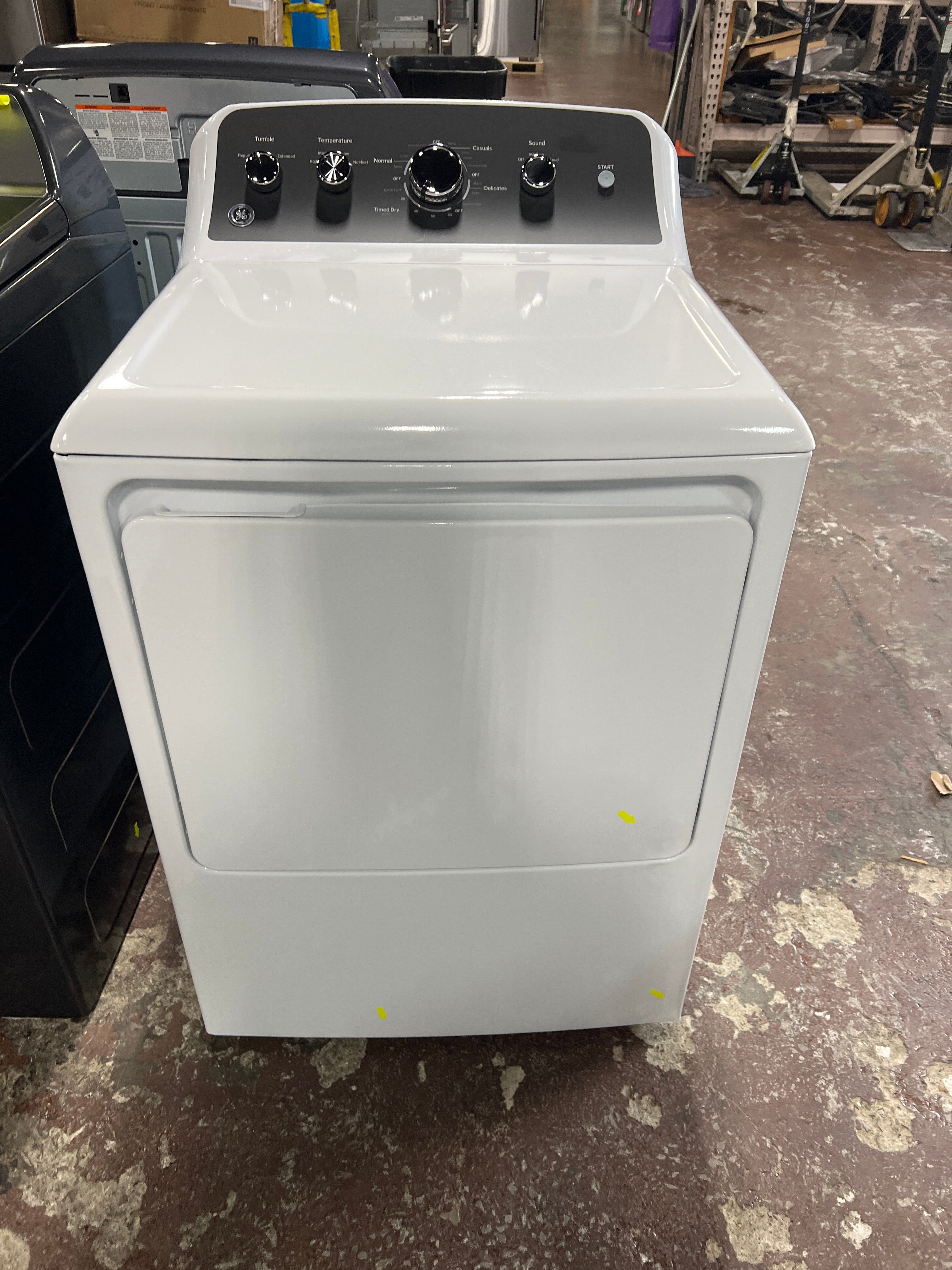 GE GE® 7.2 cu. ft. Capacity Electric Dryer with Up To 120 ft. Venting and Extended Tumble