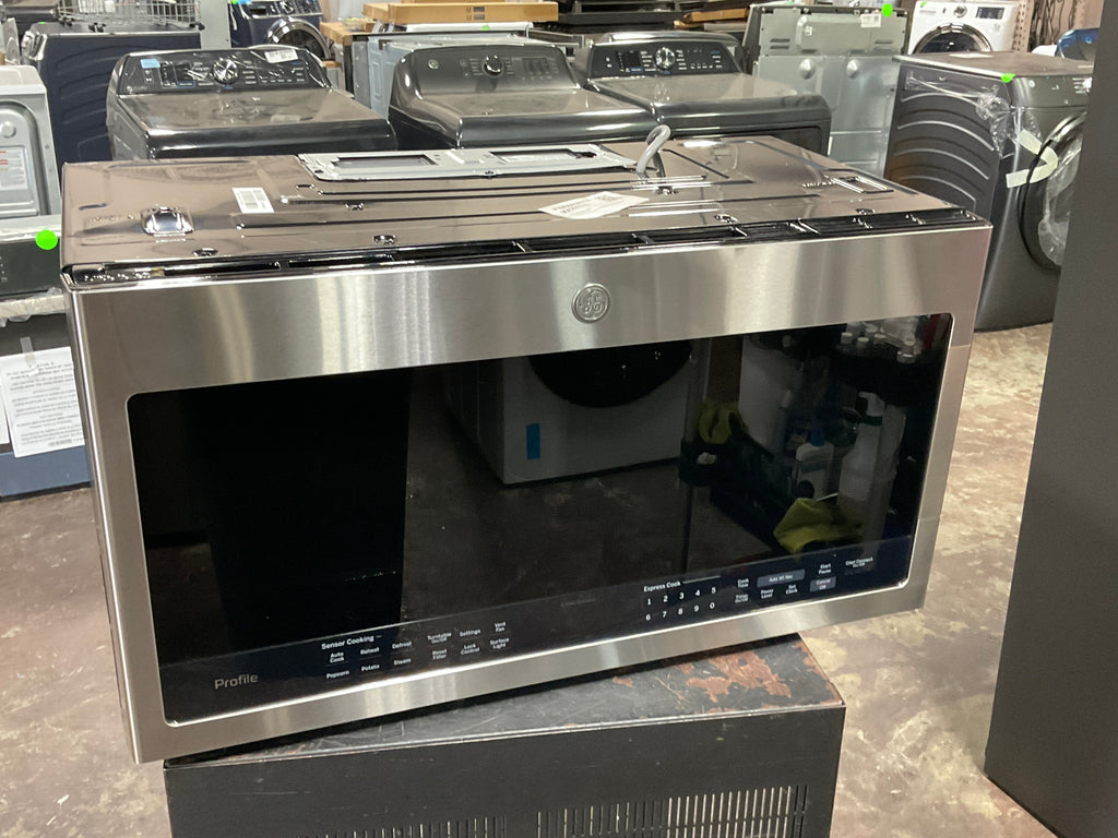 GE Profile™ 2.1 Cu. Ft. Over-the-Range Sensor Microwave Oven