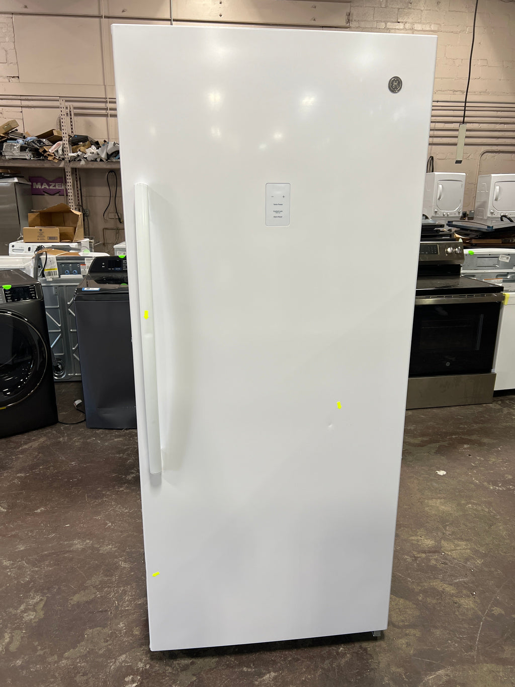 GE® ENERGY STAR® 21.3 Cu. Ft. Frost-Free Garage Ready Upright Freezer