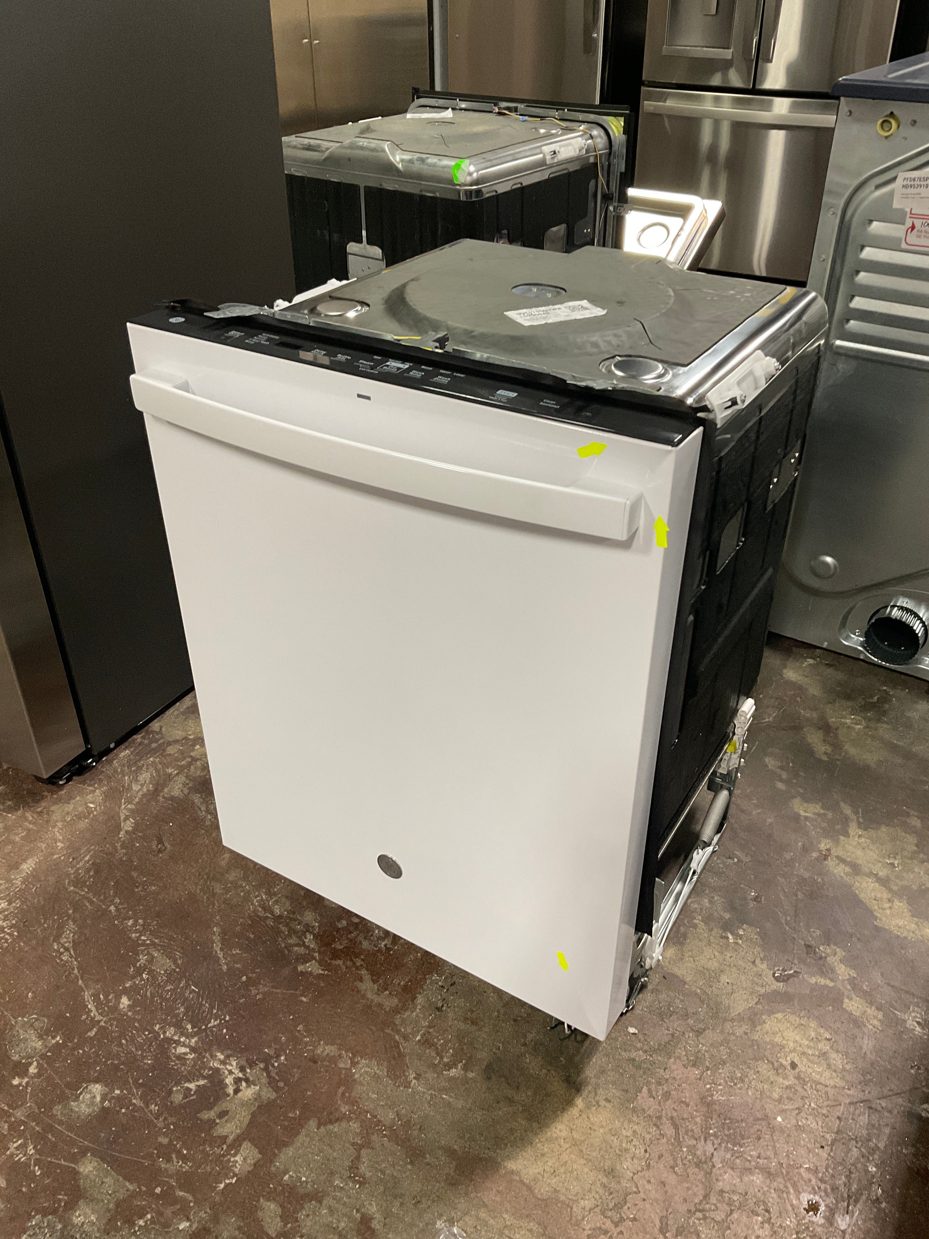 GE® ENERGY STAR® Top Control with Stainless Steel Interior Dishwasher with Sanitize Cycle
