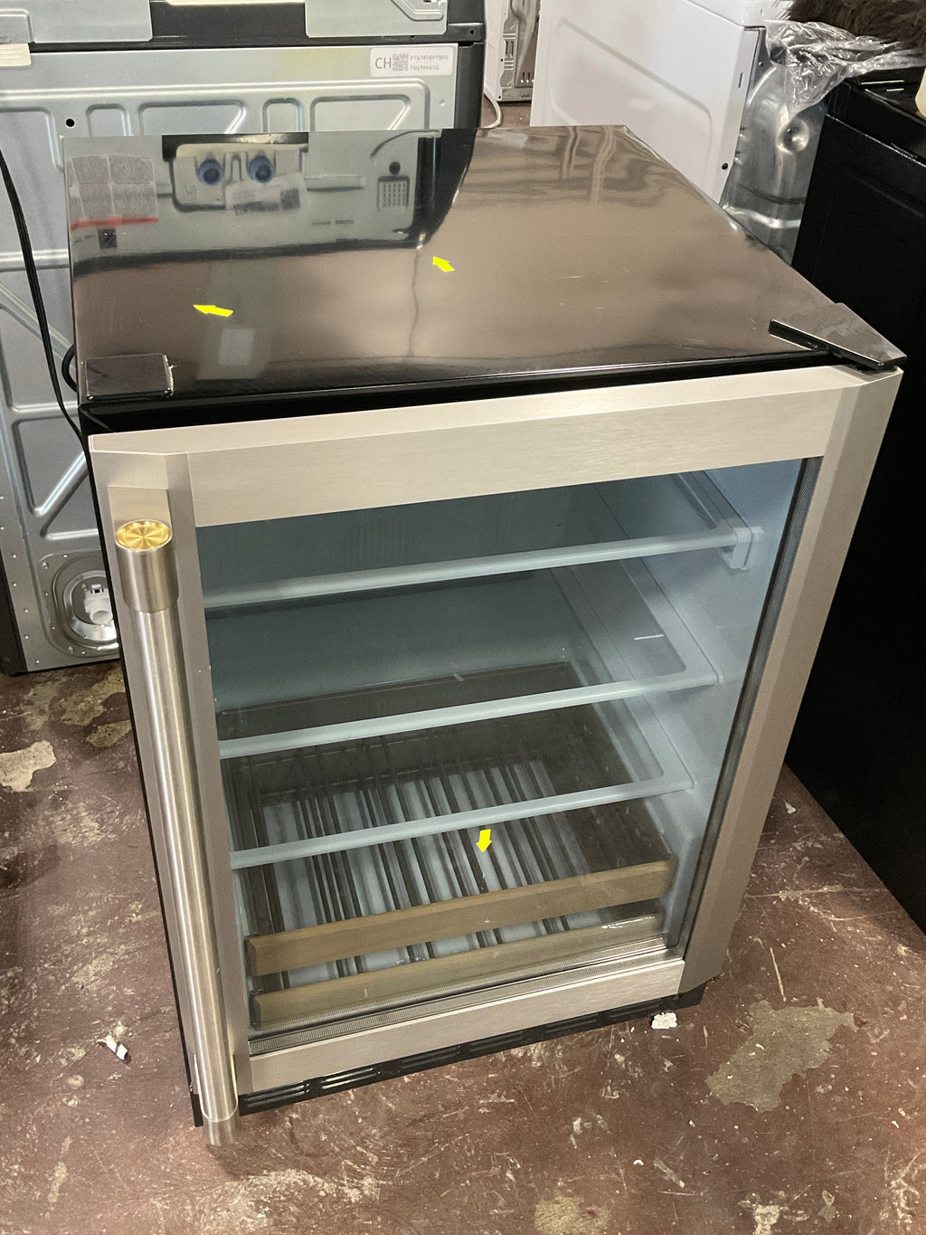 Monogram 24" Stainless Steel Beverage Center