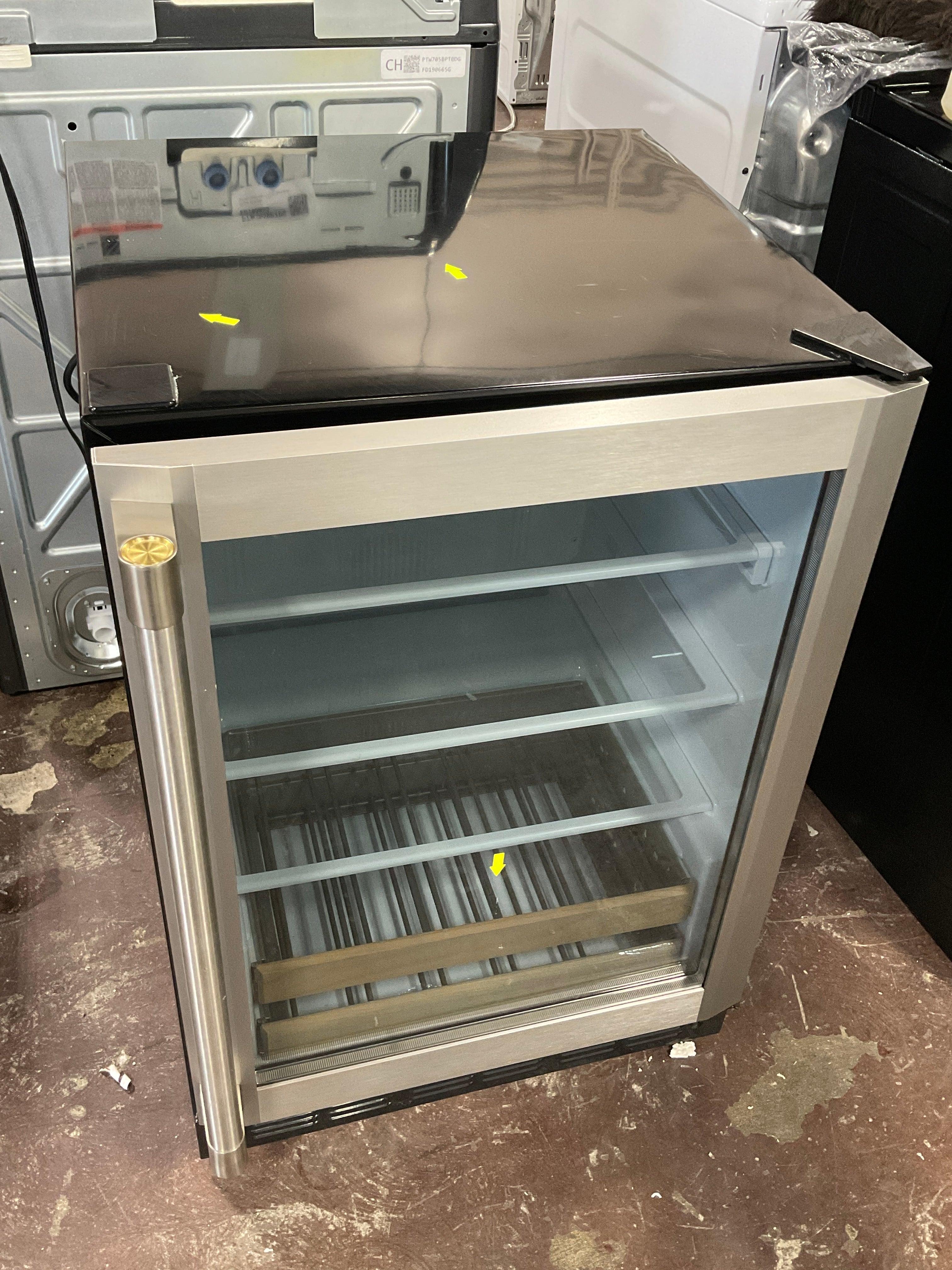 Monogram 24" Stainless Steel Beverage Center