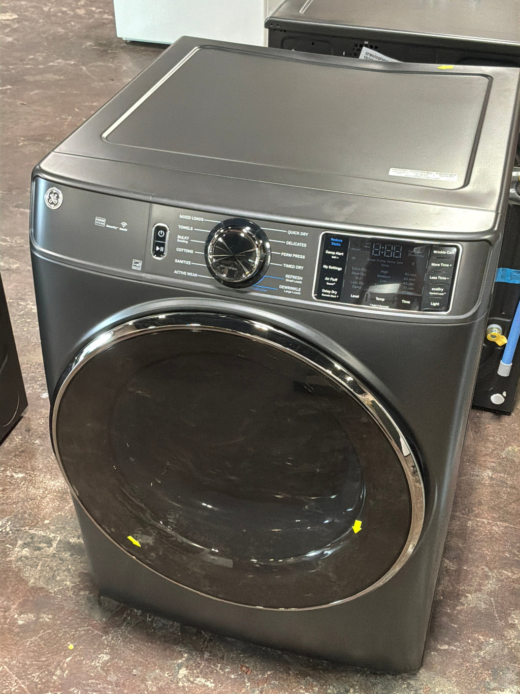 GE® ENERGY STAR® 7.8 cu. ft. Capacity Smart Front Load Electric Dryer with Steam and Sanitize Cycle