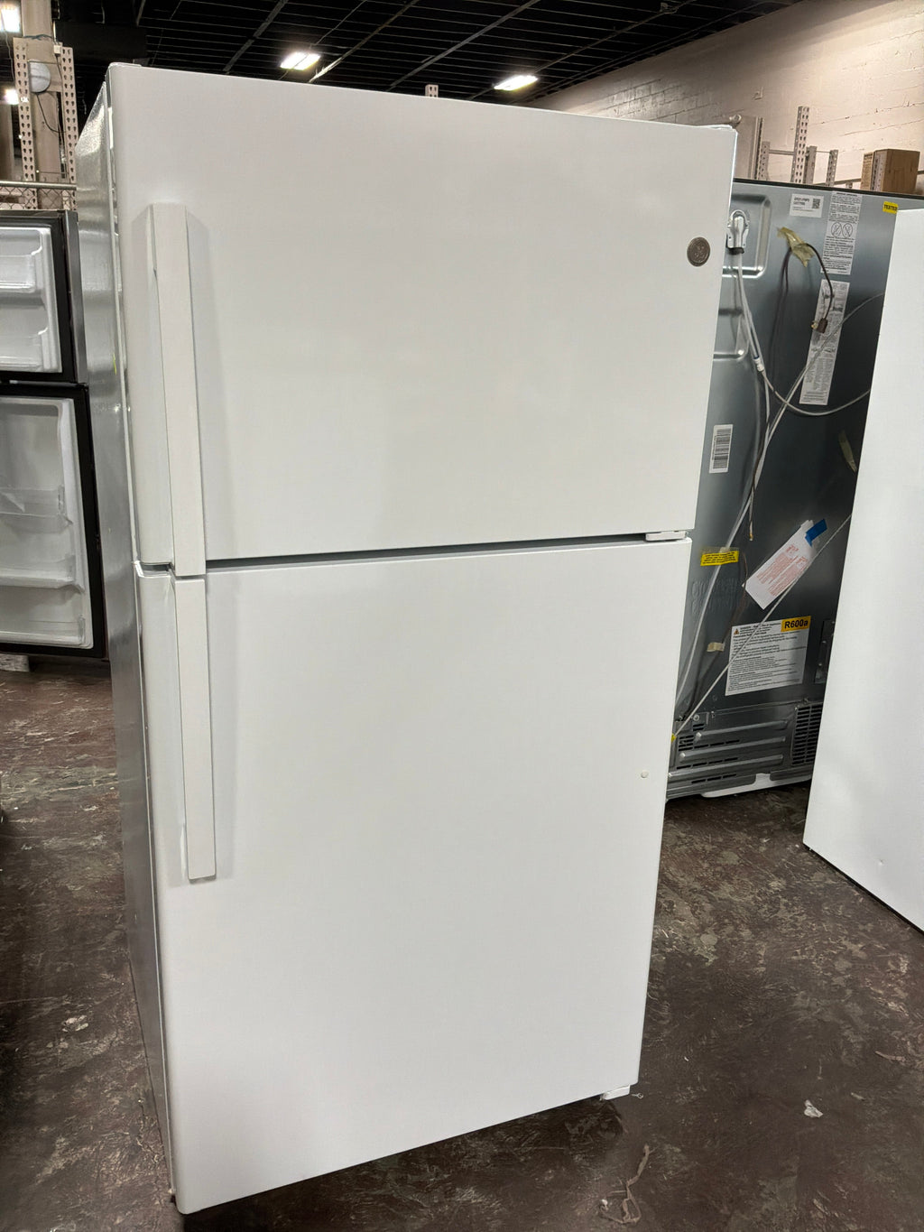 GE® 21.9 Cu. Ft. Garage Ready Top-Freezer Refrigerator