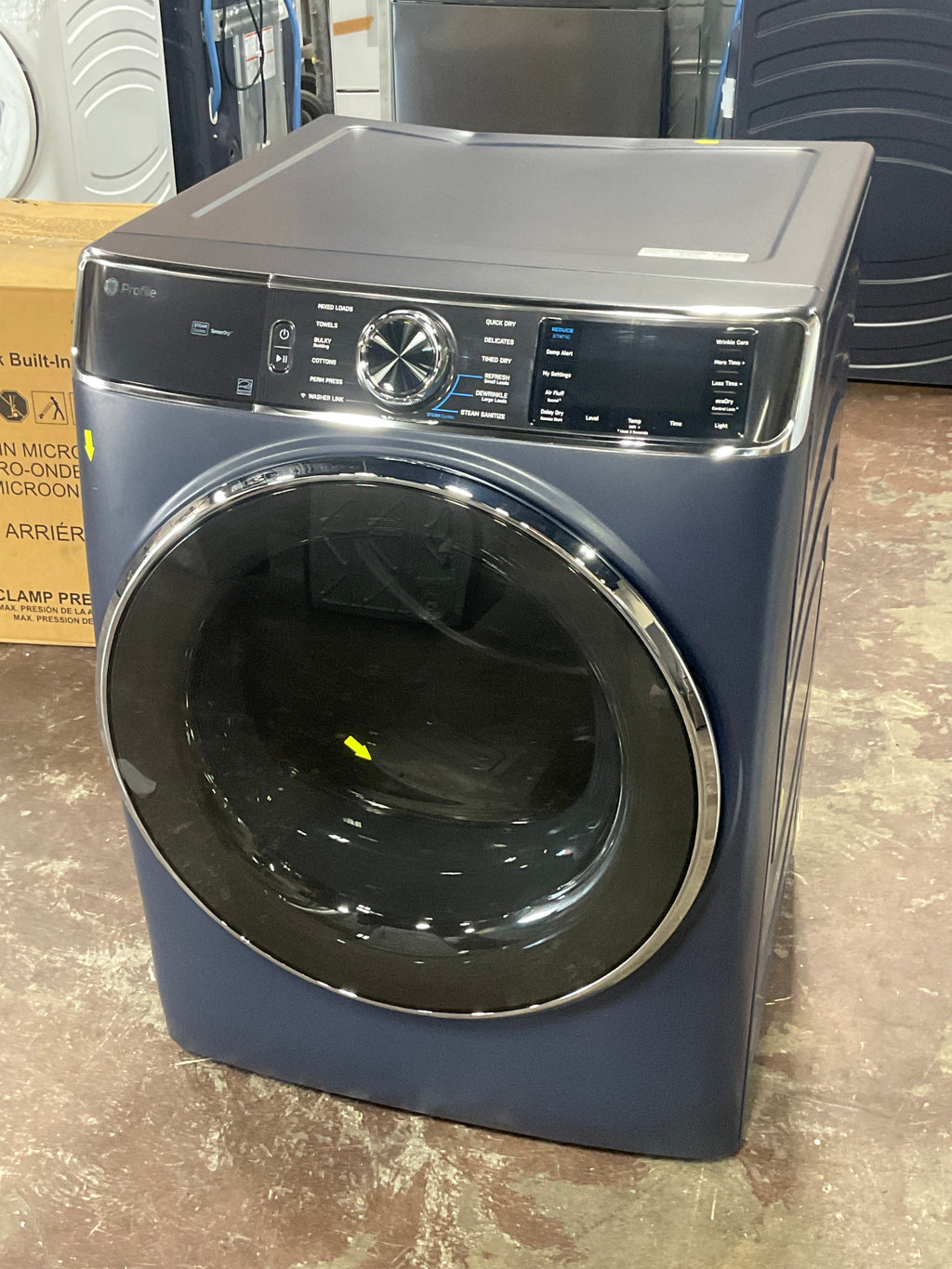 GE Profile™ 7.8 cu. ft. Capacity Smart Front Load Electric Dryer with Steam and Sanitize Cycle