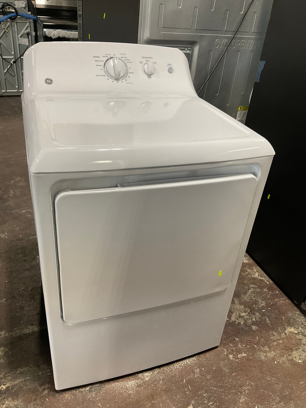 GE 6.2 cu. ft. Capacity Electric Dryer with Up To 120 ft. Venting and Shallow Depth