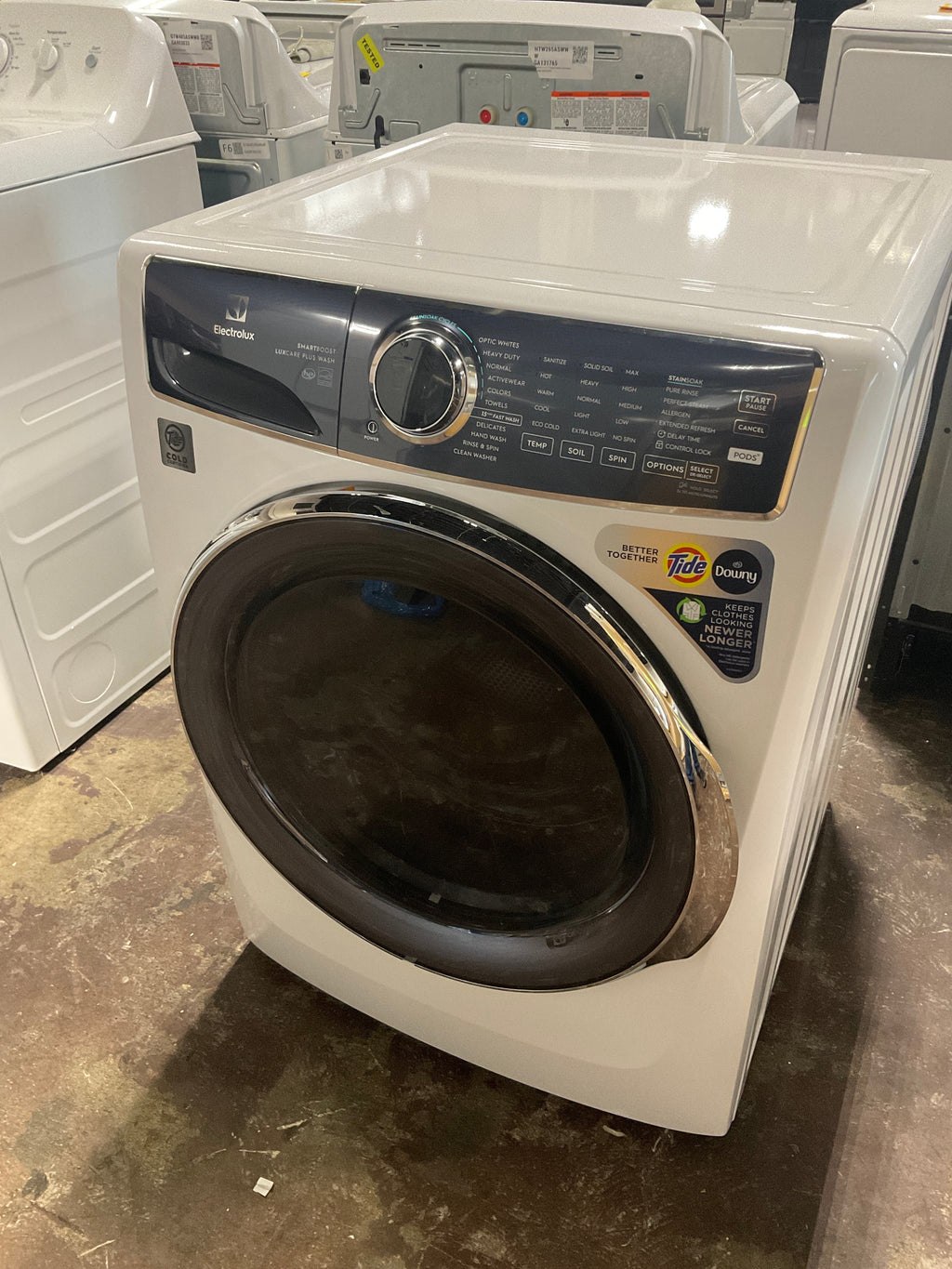 Electrolux - 4.5 Cu.Ft. Stackable Front Load Washer with Steam and SmartBoost Wash System - White