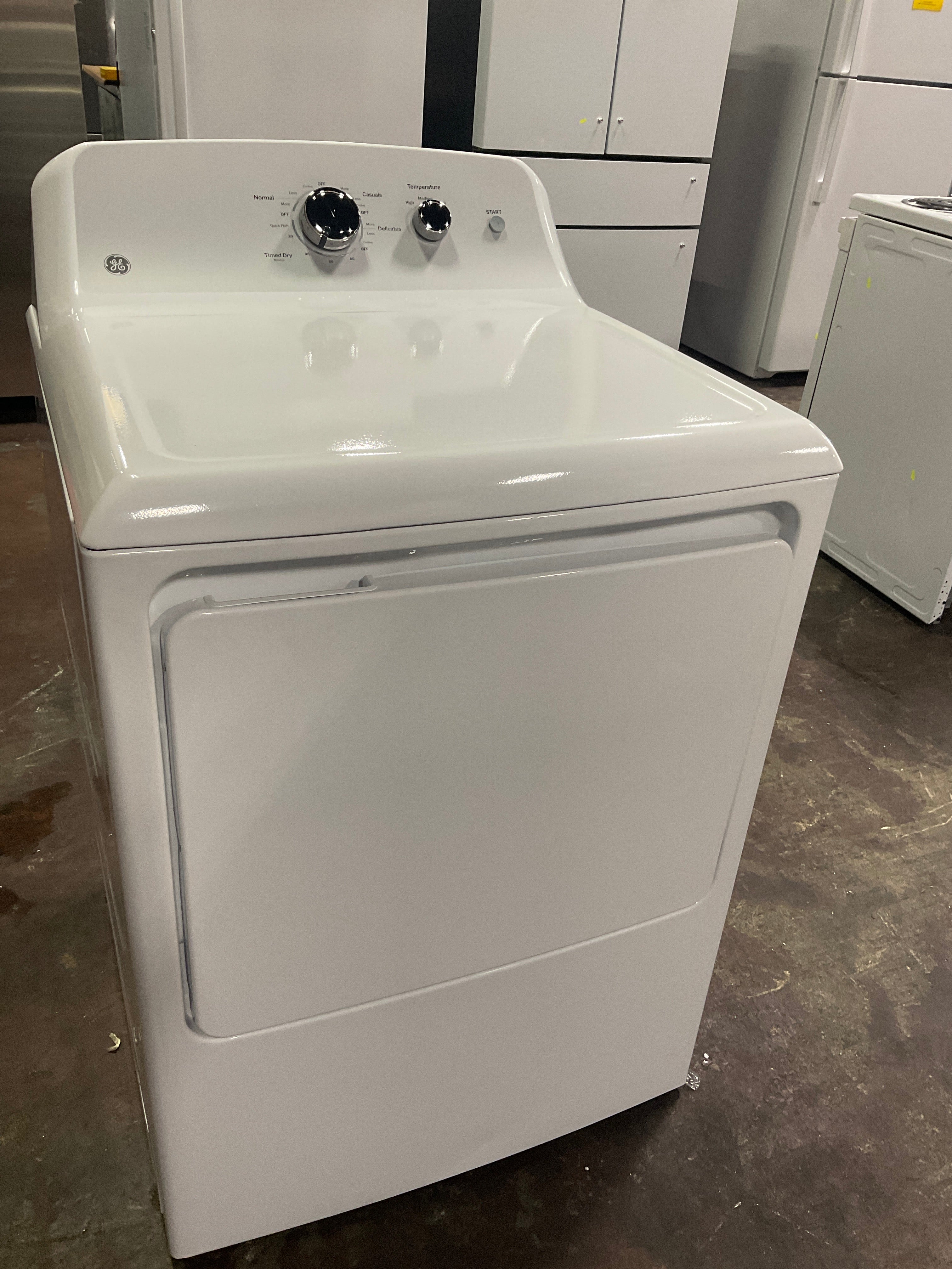 GE GE® 7.2 cu. ft. Capacity Electric Dryer with Up To 120 ft. Venting and Reversible Door