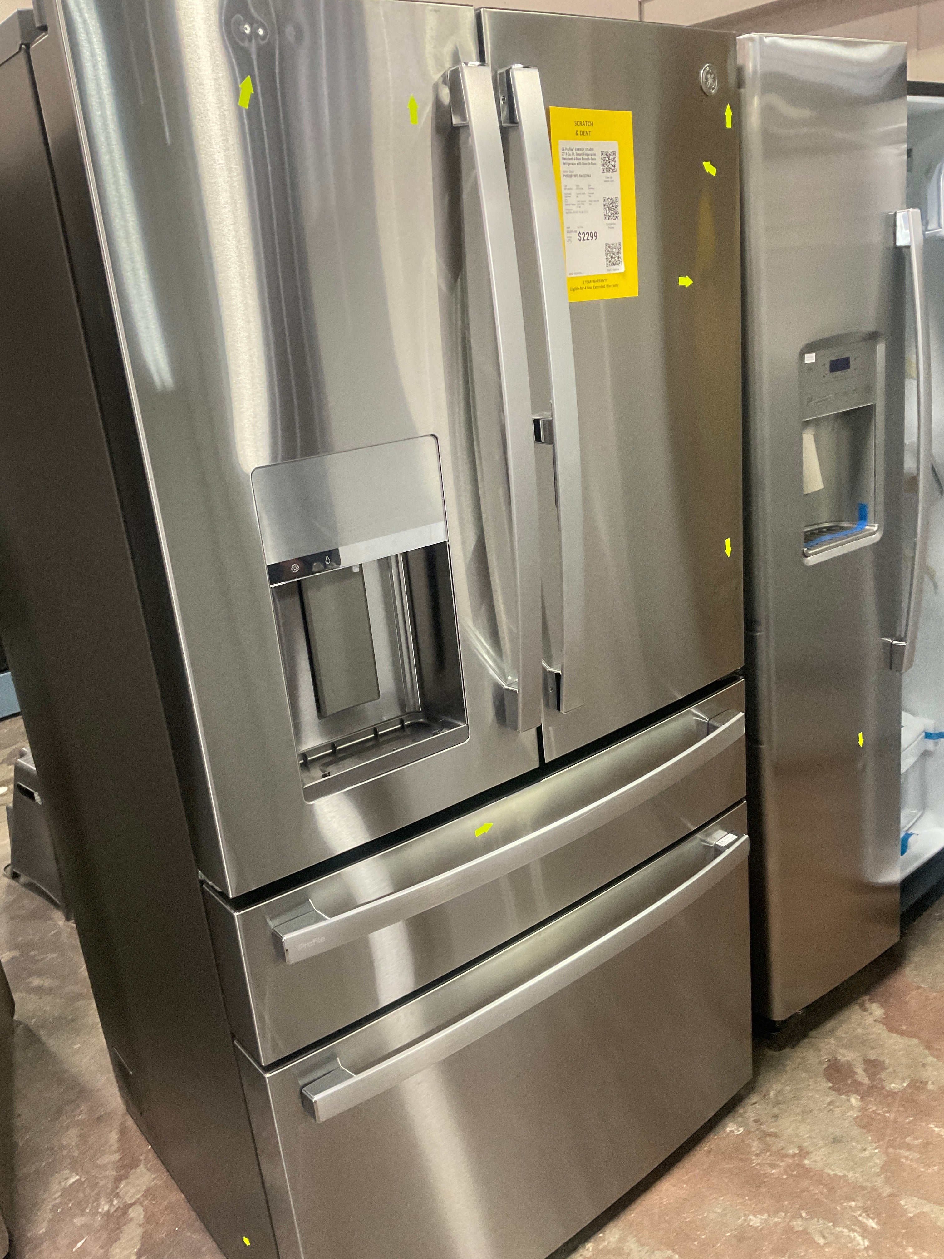 GE Profile™ ENERGY STAR® 27.9 Cu. Ft. Smart Fingerprint Resistant 4-Door French-Door Refrigerator with Door In Door