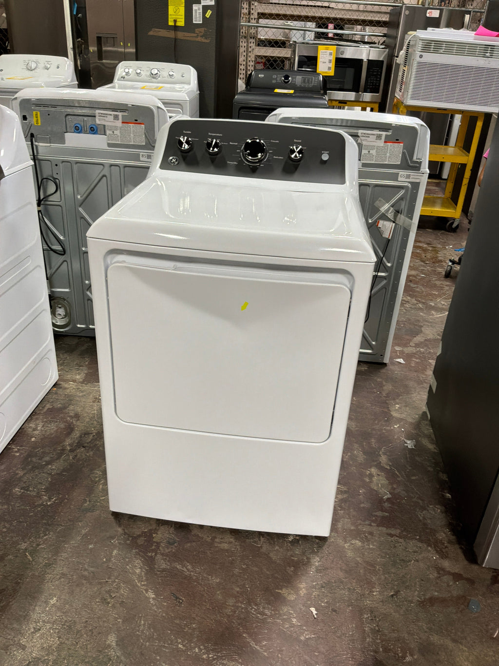 GE® 7.2 cu. ft. Capacity Gas Dryer with Up To 120 ft. Venting and Extended Tumble
