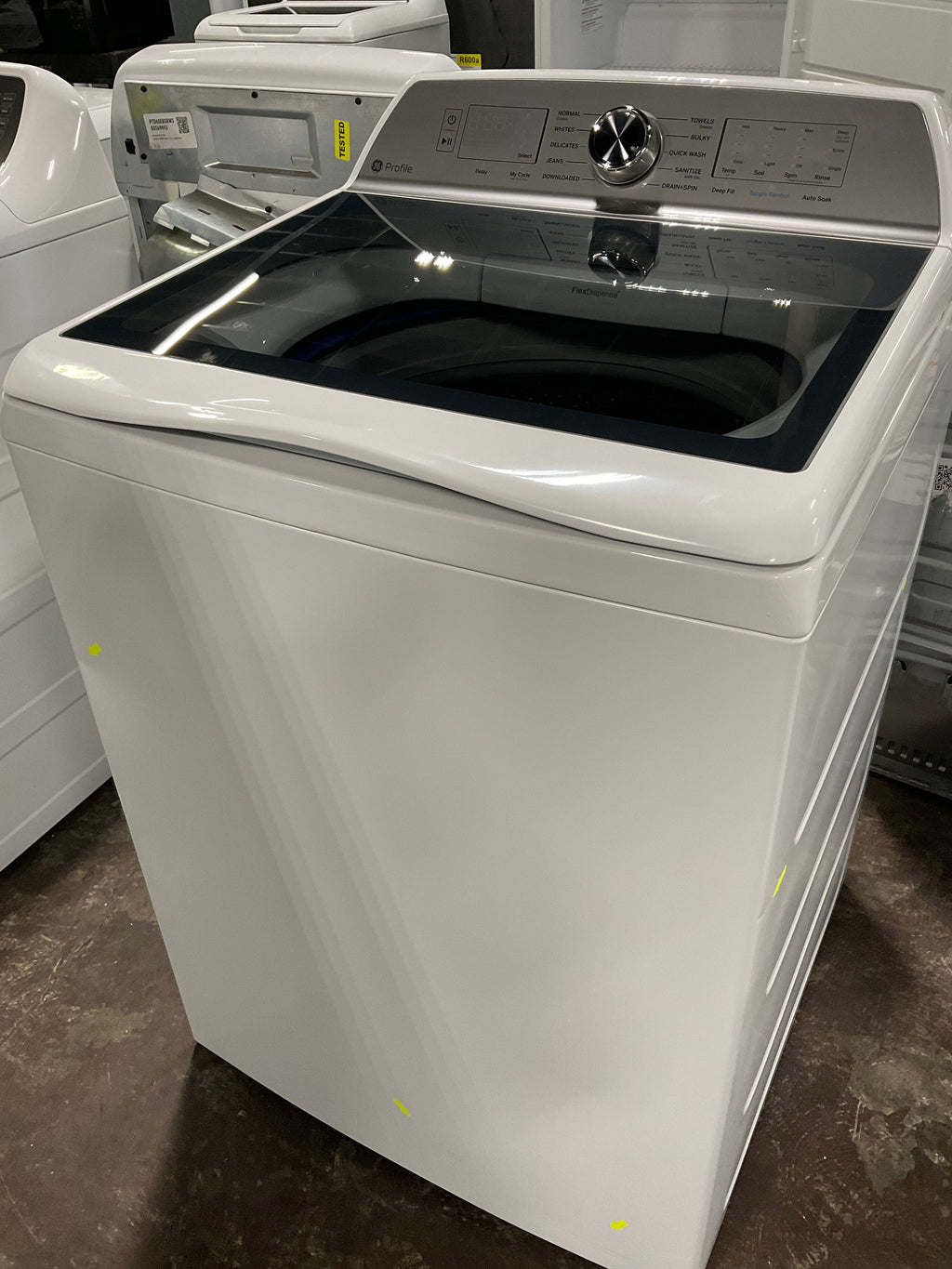 GE Profile™ ENERGY STAR® 5.0 cu. ft. Capacity Washer with Smarter Wash Technology and FlexDispense™