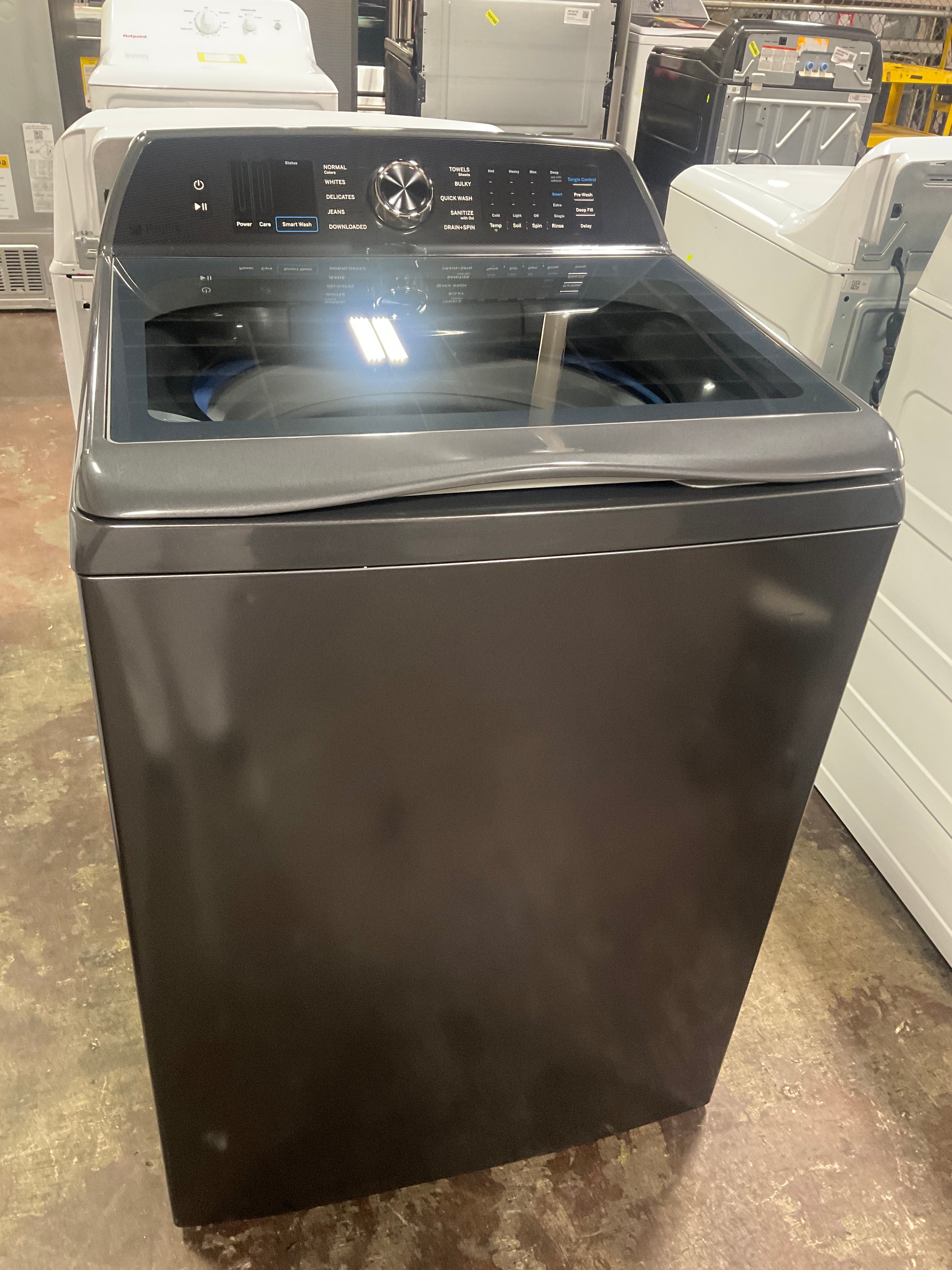 GE Profile™ ENERGY STAR® 5.4 cu. ft. Capacity Washer with Smarter Wash Technology and FlexDispense™