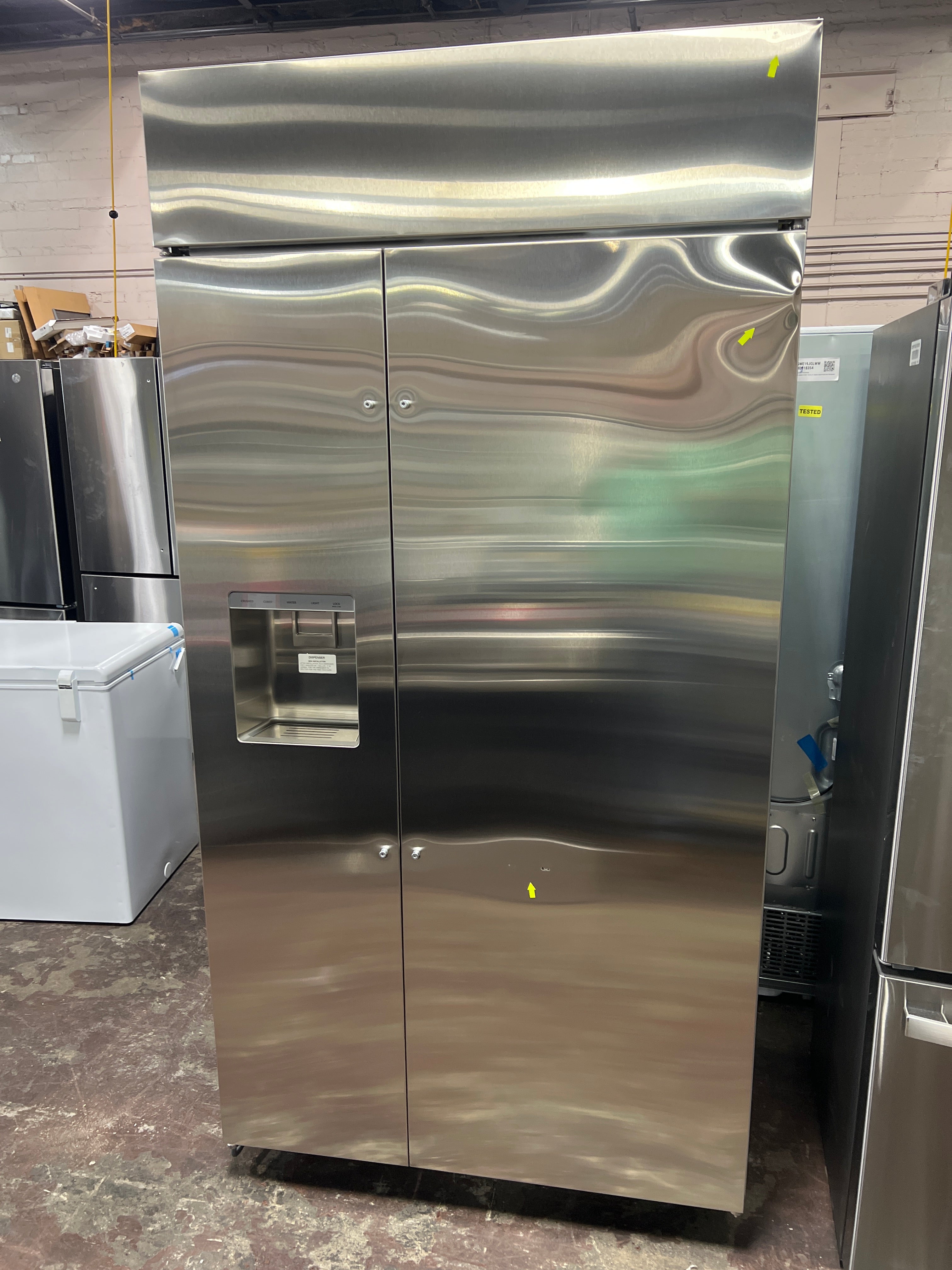 Monogram 42" Built-In Side-by-Side Refrigerator with Dispenser