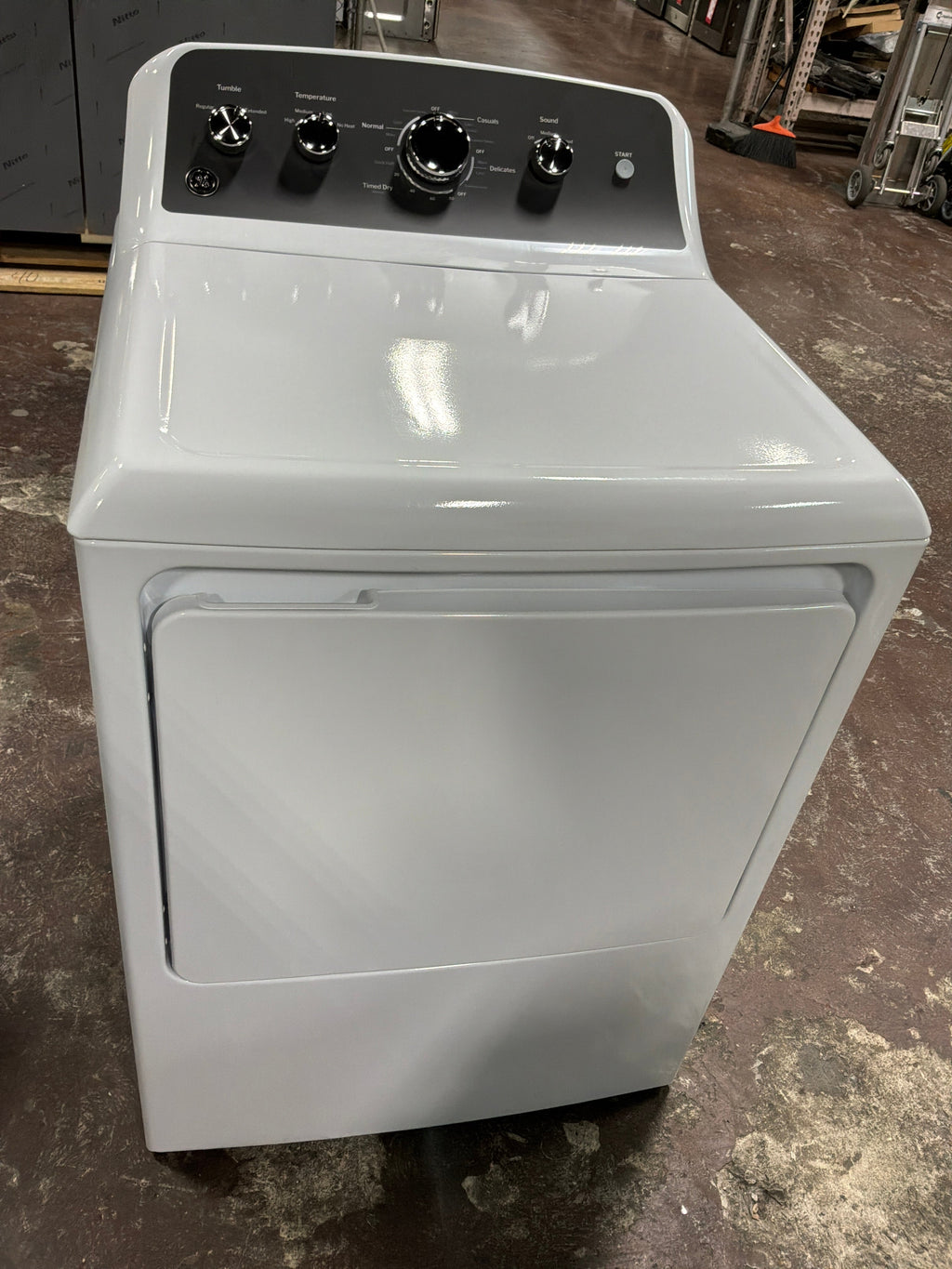 GE GE® 7.2 cu. ft. Capacity Electric Dryer with Up To 120 ft. Venting and Extended Tumble
