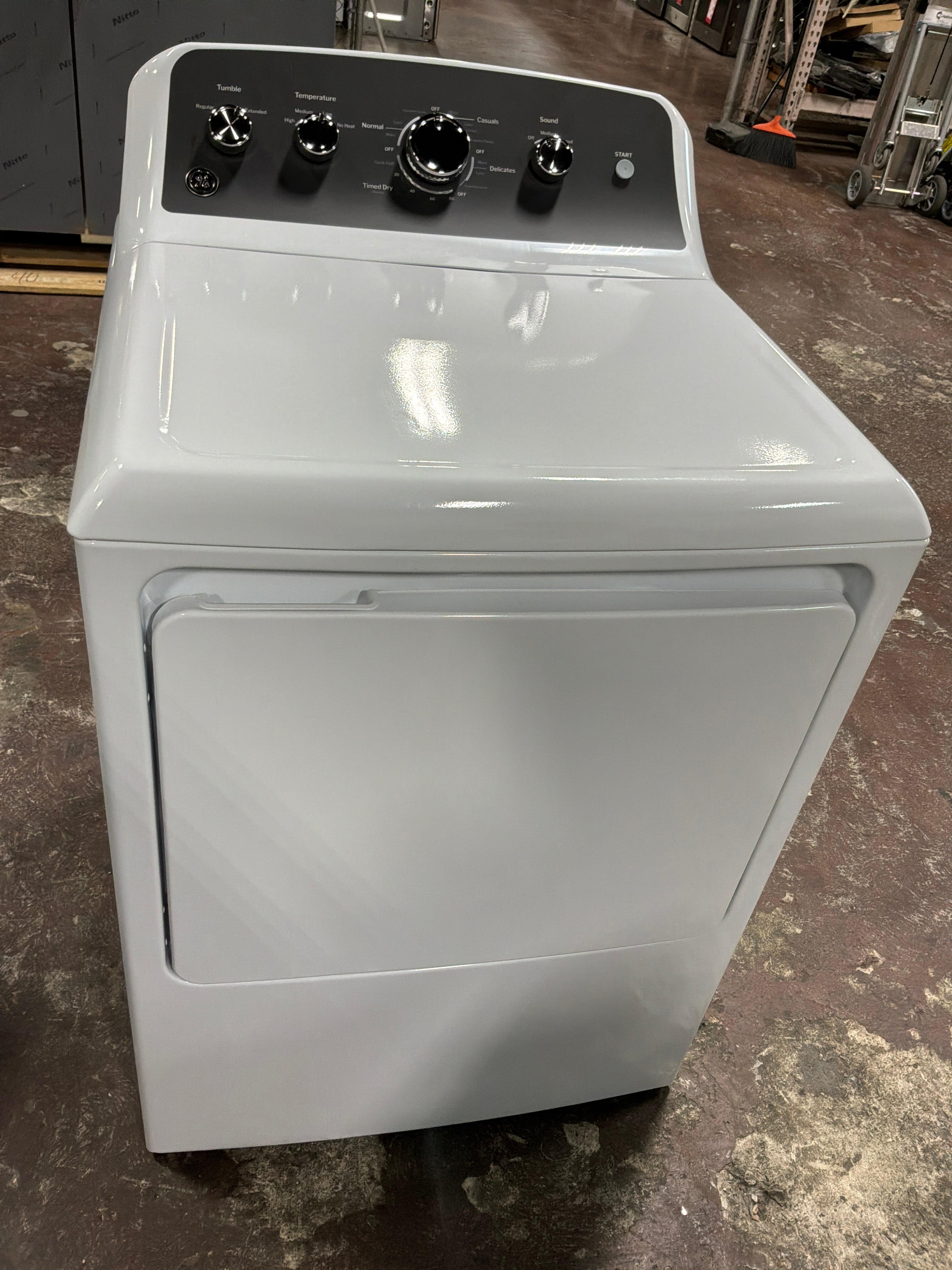 GE GE® 7.2 cu. ft. Capacity Electric Dryer with Up To 120 ft. Venting and Extended Tumble