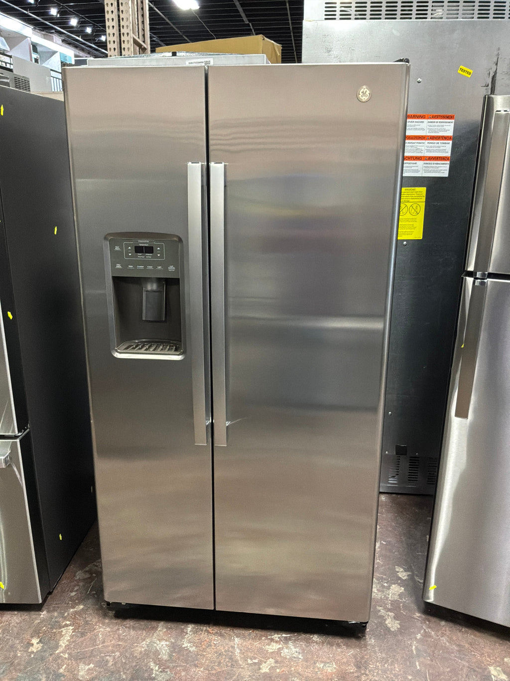 GE® 21.9 Cu. Ft. Counter-Depth Side-By-Side Refrigerator