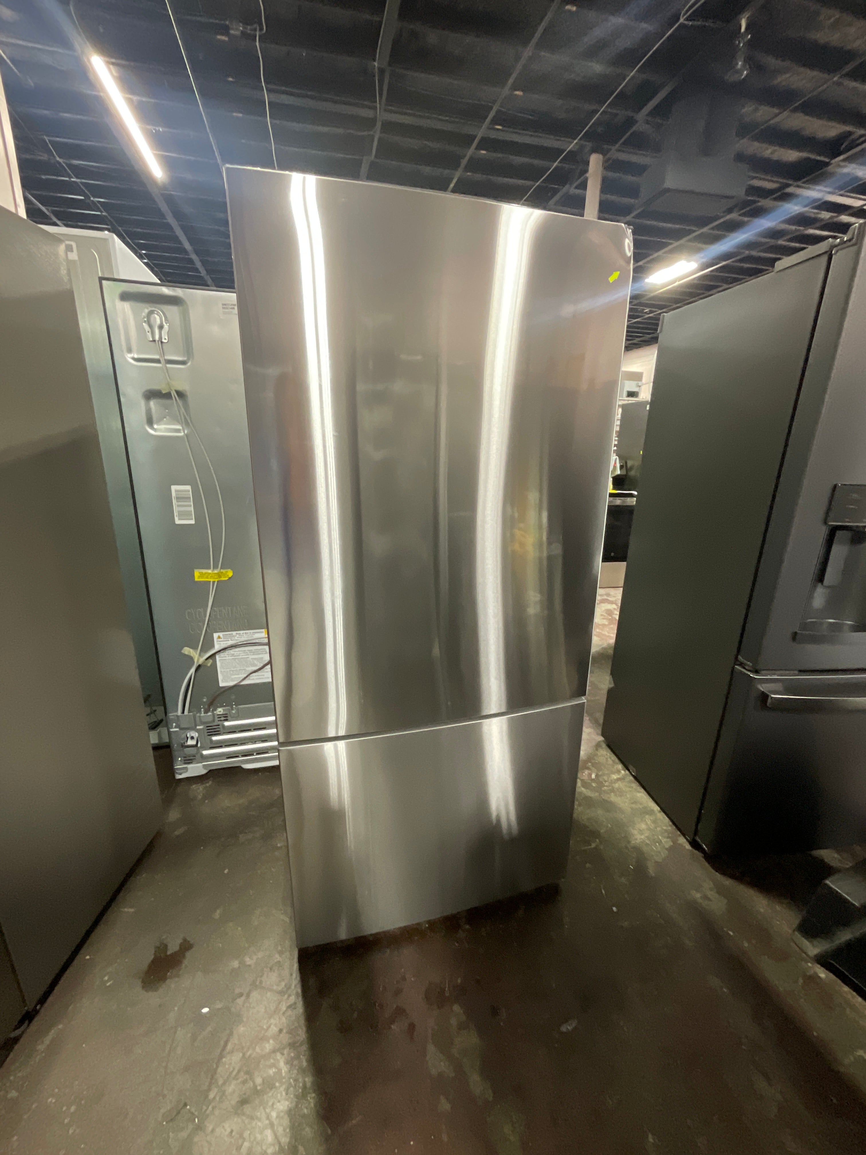 GE® ENERGY STAR® 17.7 Cu. Ft. Counter-Depth Bottom-Freezer Refrigerator