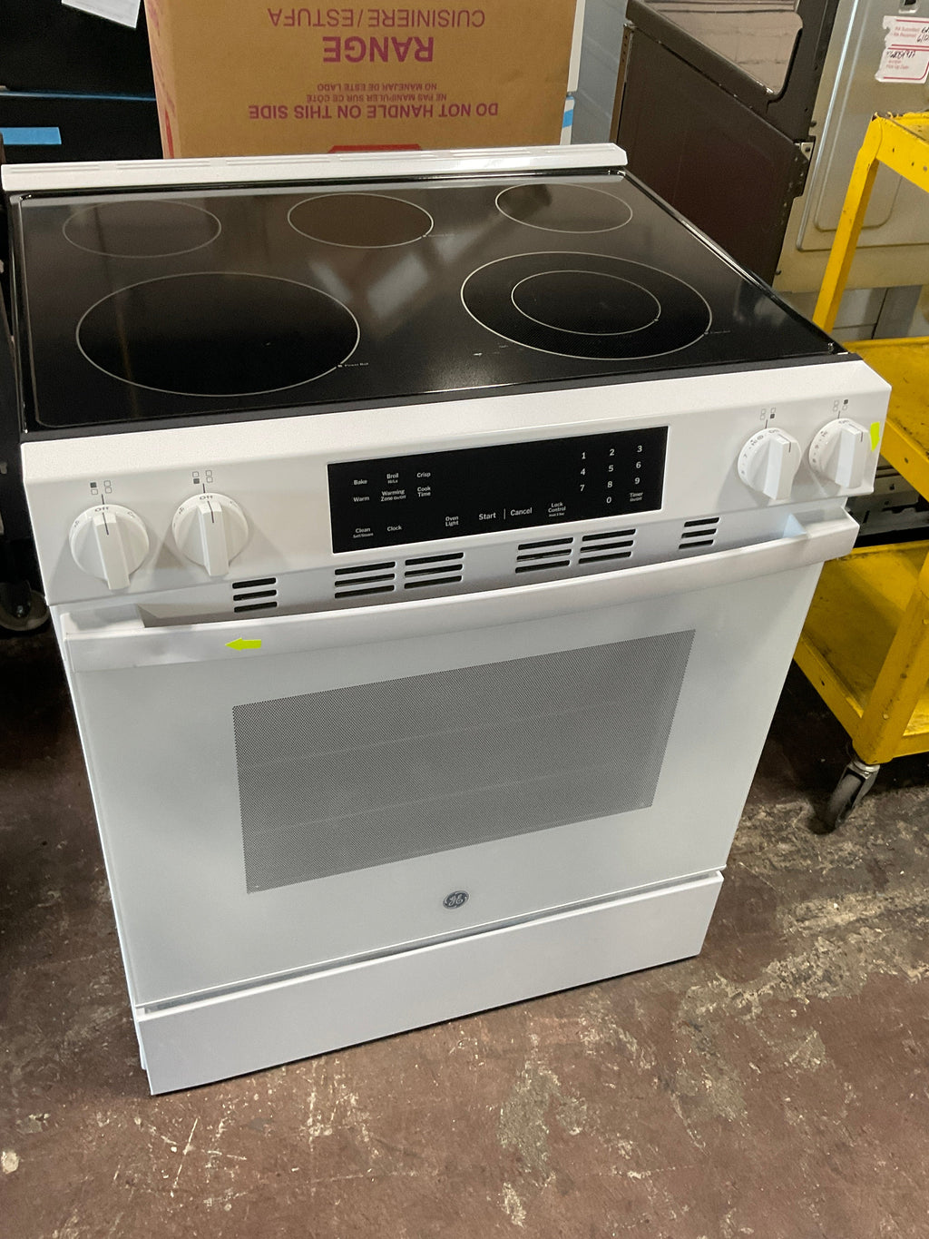 GE® ENERGY STAR® 30" Slide-In Electric Range with Crisp Mode
