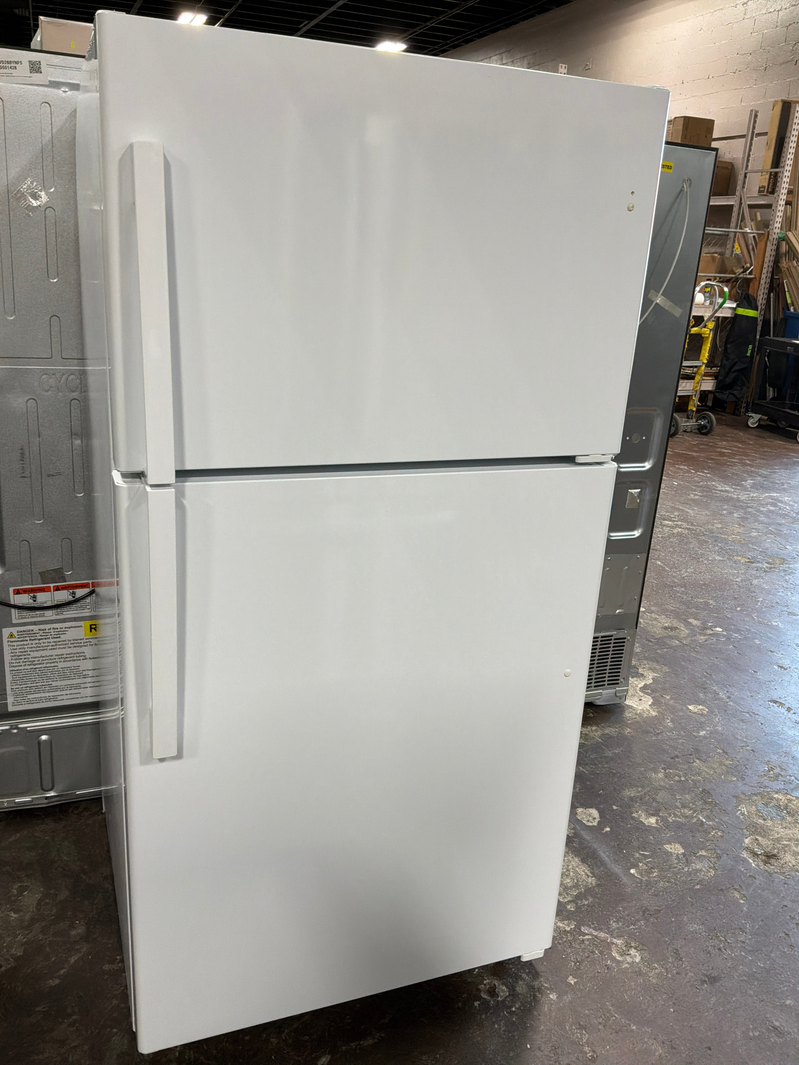 GE® 21.9 Cu. Ft. Garage Ready Top-Freezer Refrigerator