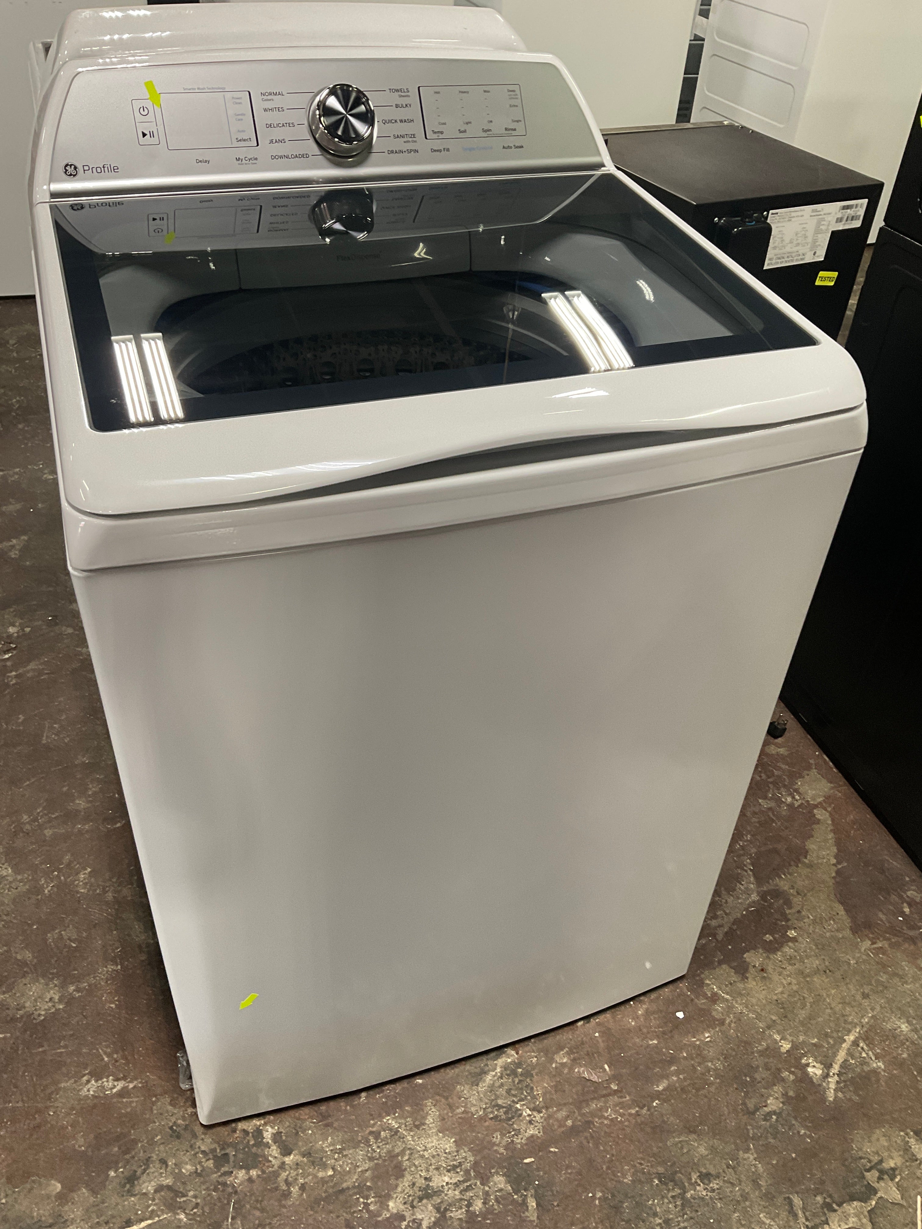 GE Profile™ ENERGY STAR® 5.0 cu. ft. Capacity Washer with Smarter Wash Technology and FlexDispense™