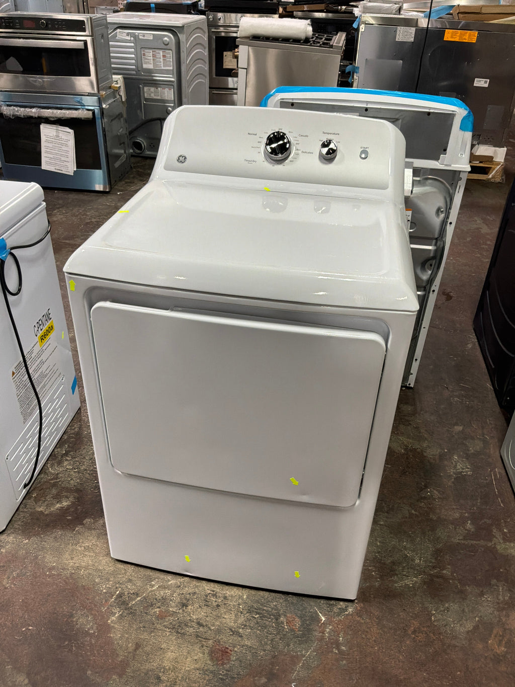 GE GE® 7.2 cu. ft. Capacity Electric Dryer with Up To 120 ft. Venting and Reversible Door