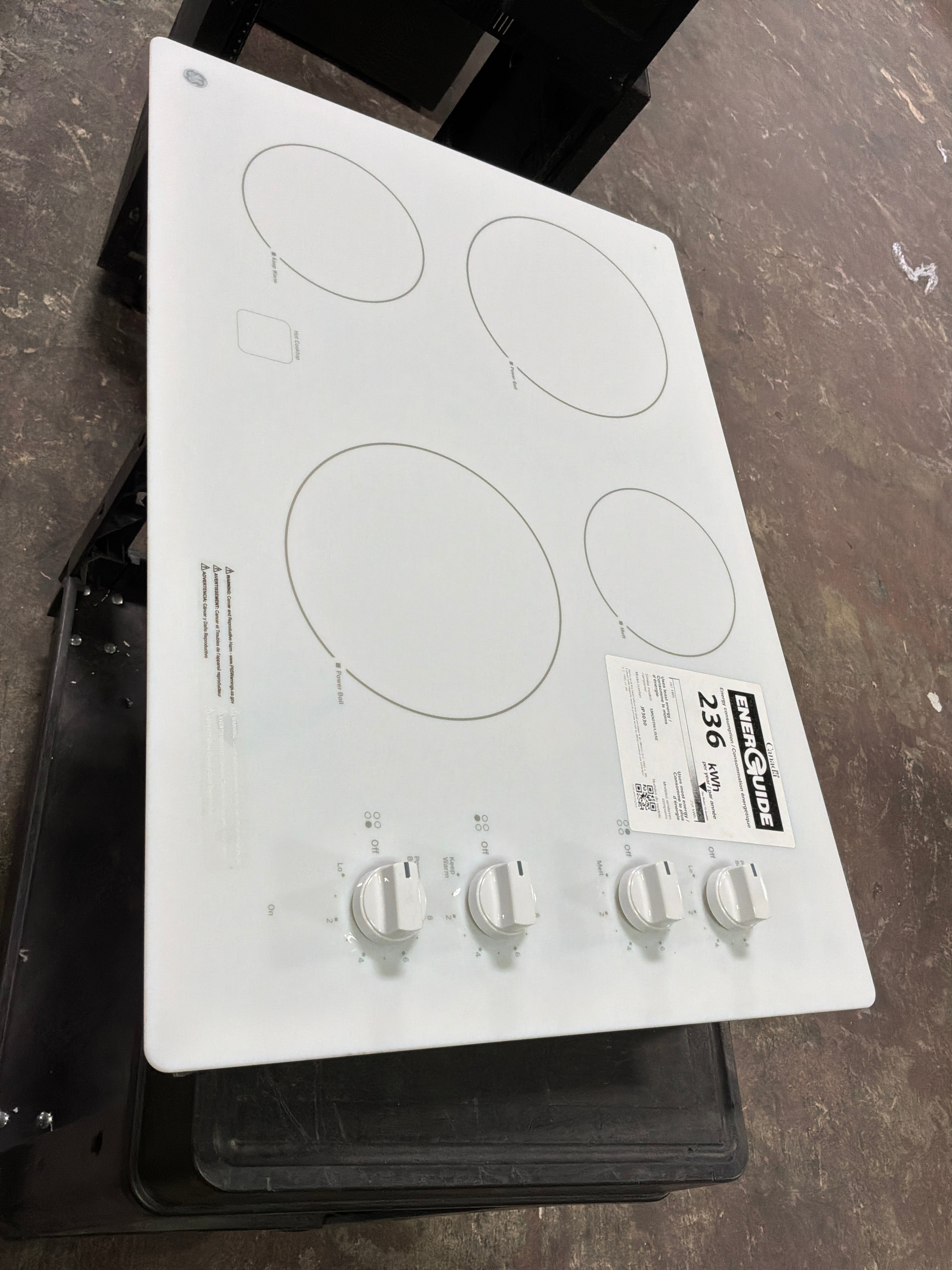 GE® 30" Built-In Knob Control Electric Cooktop