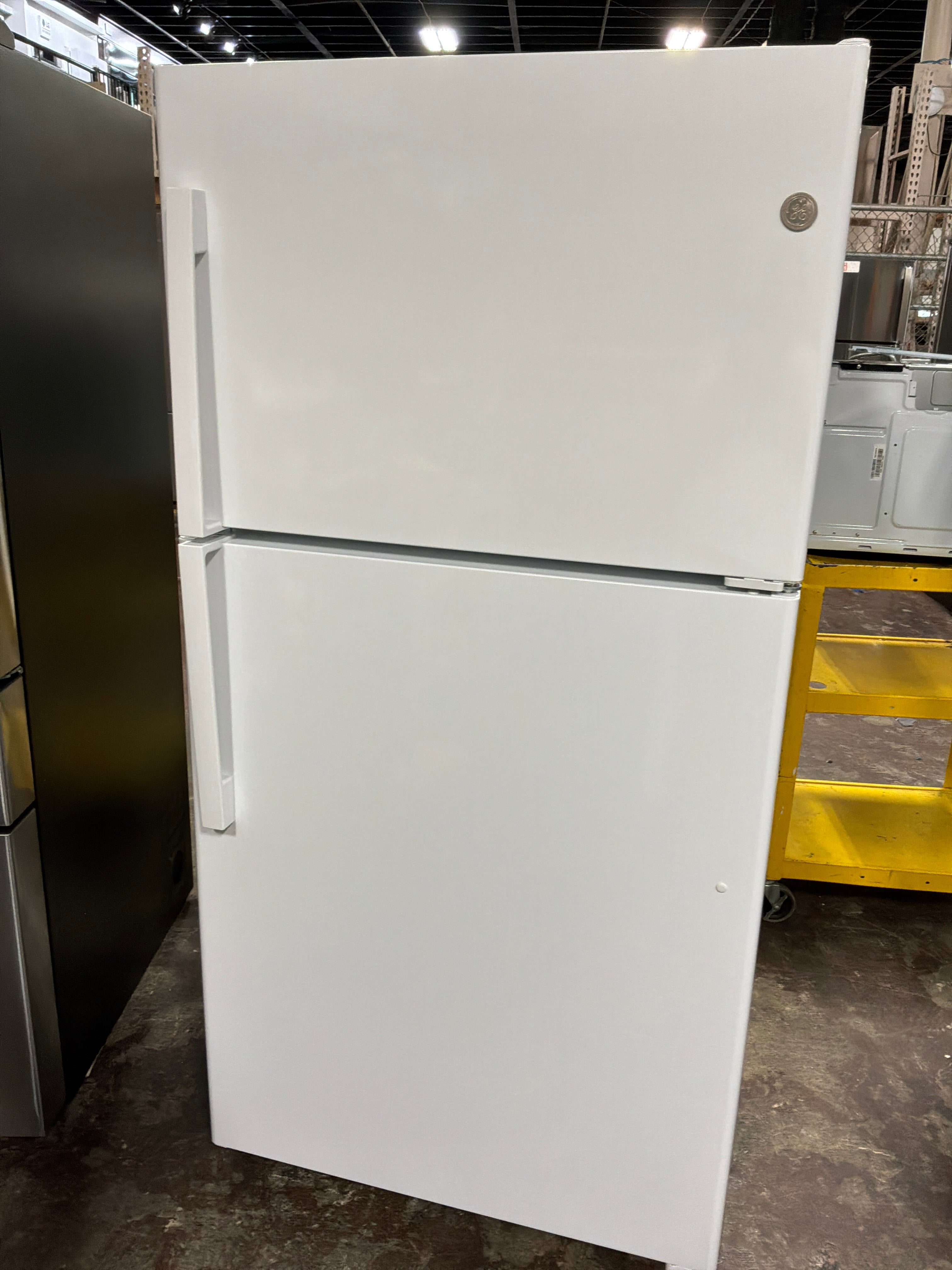 GE® 21.9 Cu. Ft. Garage Ready Top-Freezer Refrigerator