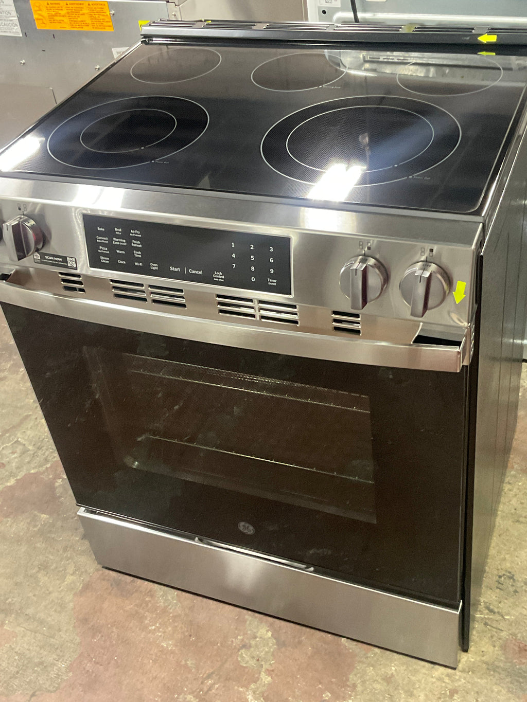 GE® ENERGY STAR® 30" Slide-In Electric Convection Range with No Preheat Air Fry and EasyWash™ Oven Tray