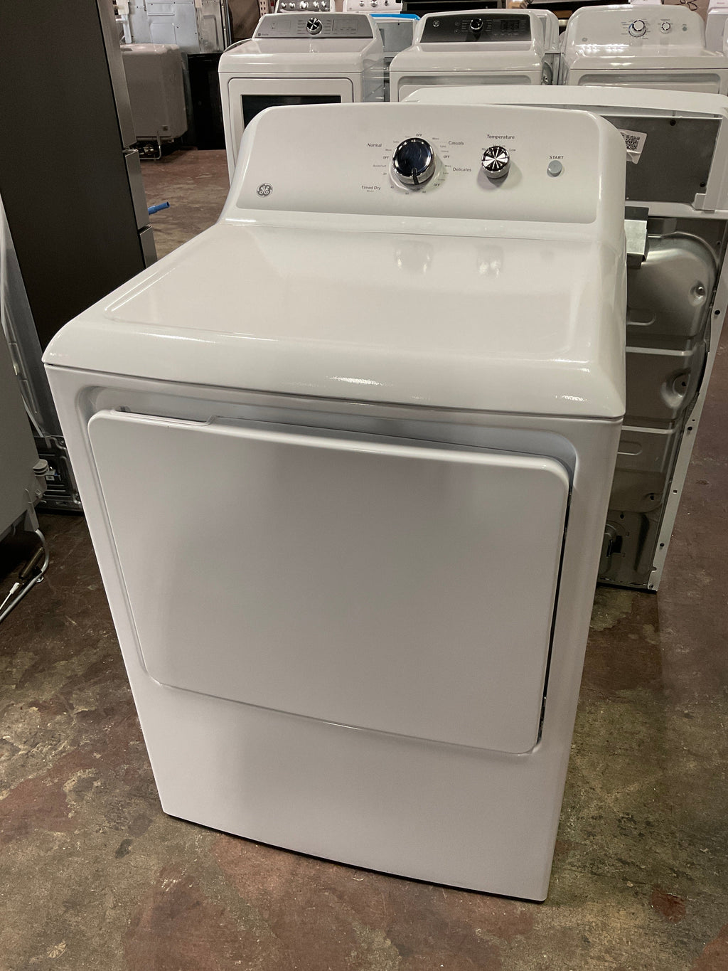 GE GE® 7.2 cu. ft. Capacity Electric Dryer with Up To 120 ft. Venting and Reversible Door