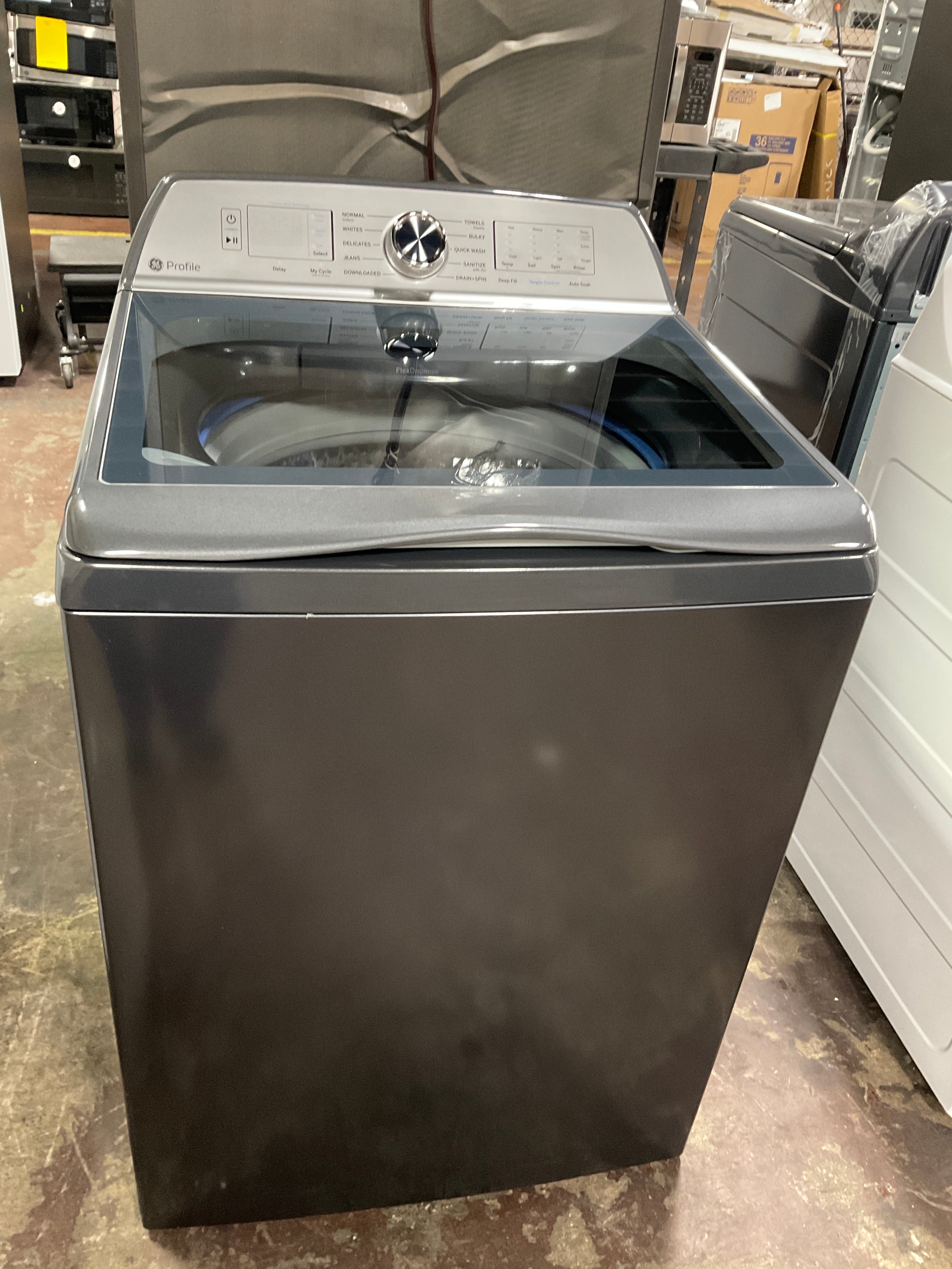 GE Profile™ ENERGY STAR® 5.0 cu. ft. Capacity Washer with Smarter Wash Technology and FlexDispense™