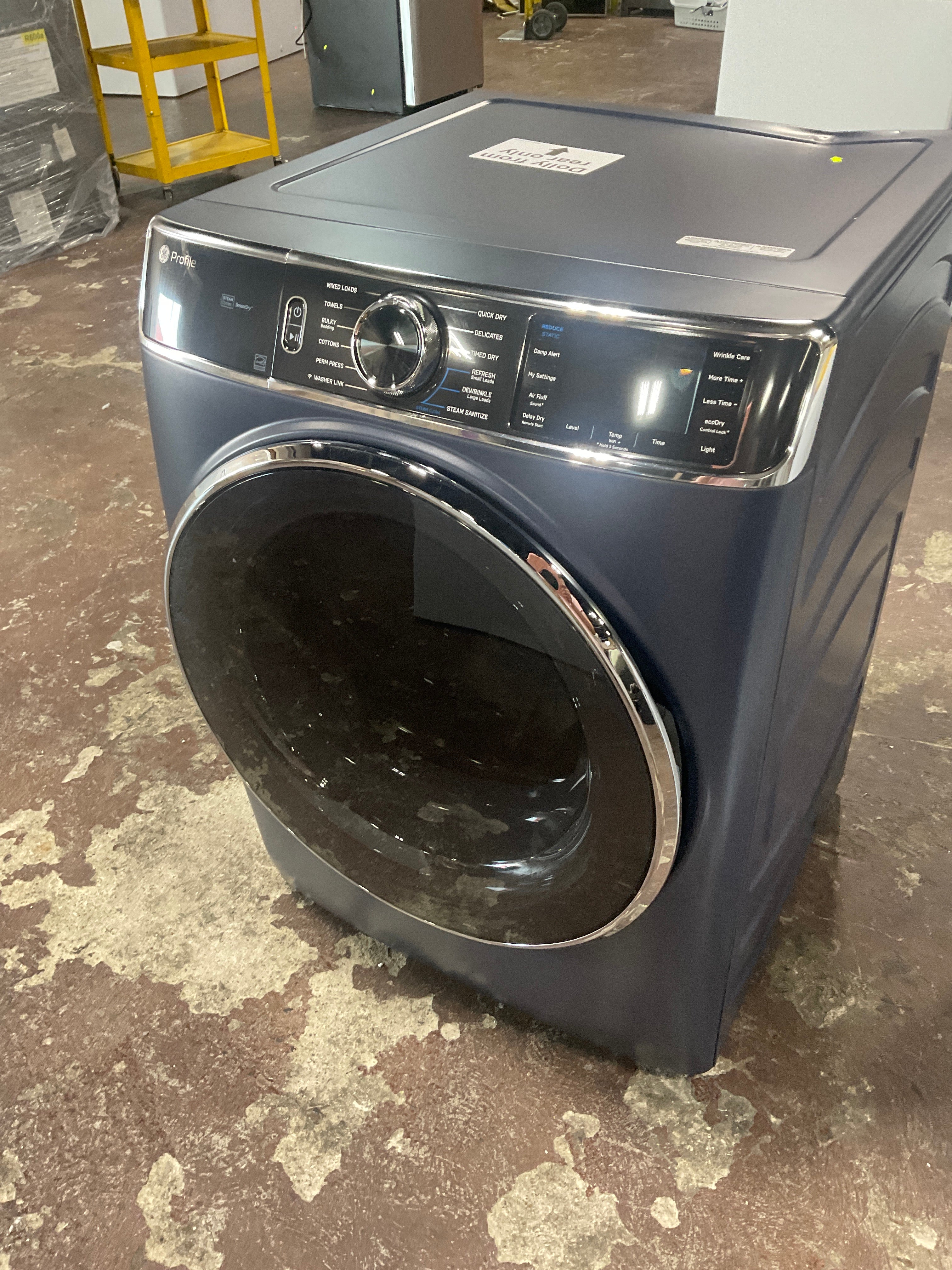 GE Profile™ 7.8 cu. ft. Capacity Smart Front Load Electric Dryer with Steam and Sanitize Cycle