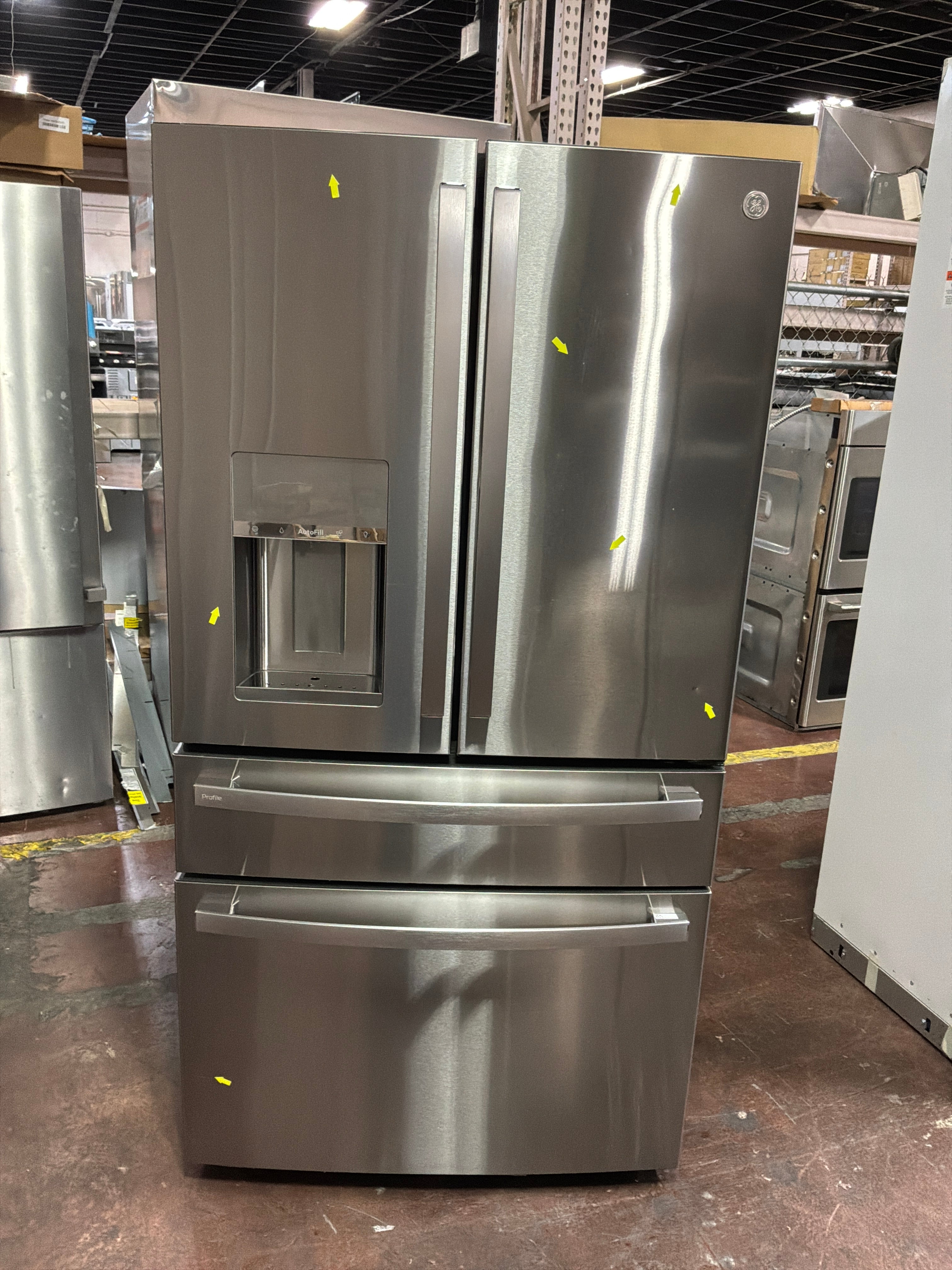 GE Profile™ 22.4 Cu. Ft. Smart Counter-Depth Fingerprint Resistant 4-Door French-Door Refrigerator with Door In Door