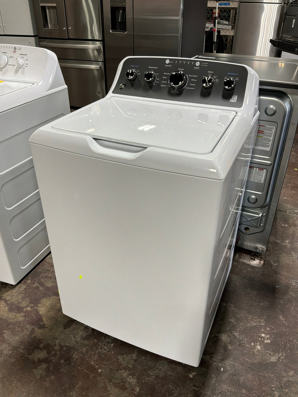 GE GE® 4.5 cu. ft. Capacity Washer with Stainless Steel Basket, Cold Plus and Wash Boost