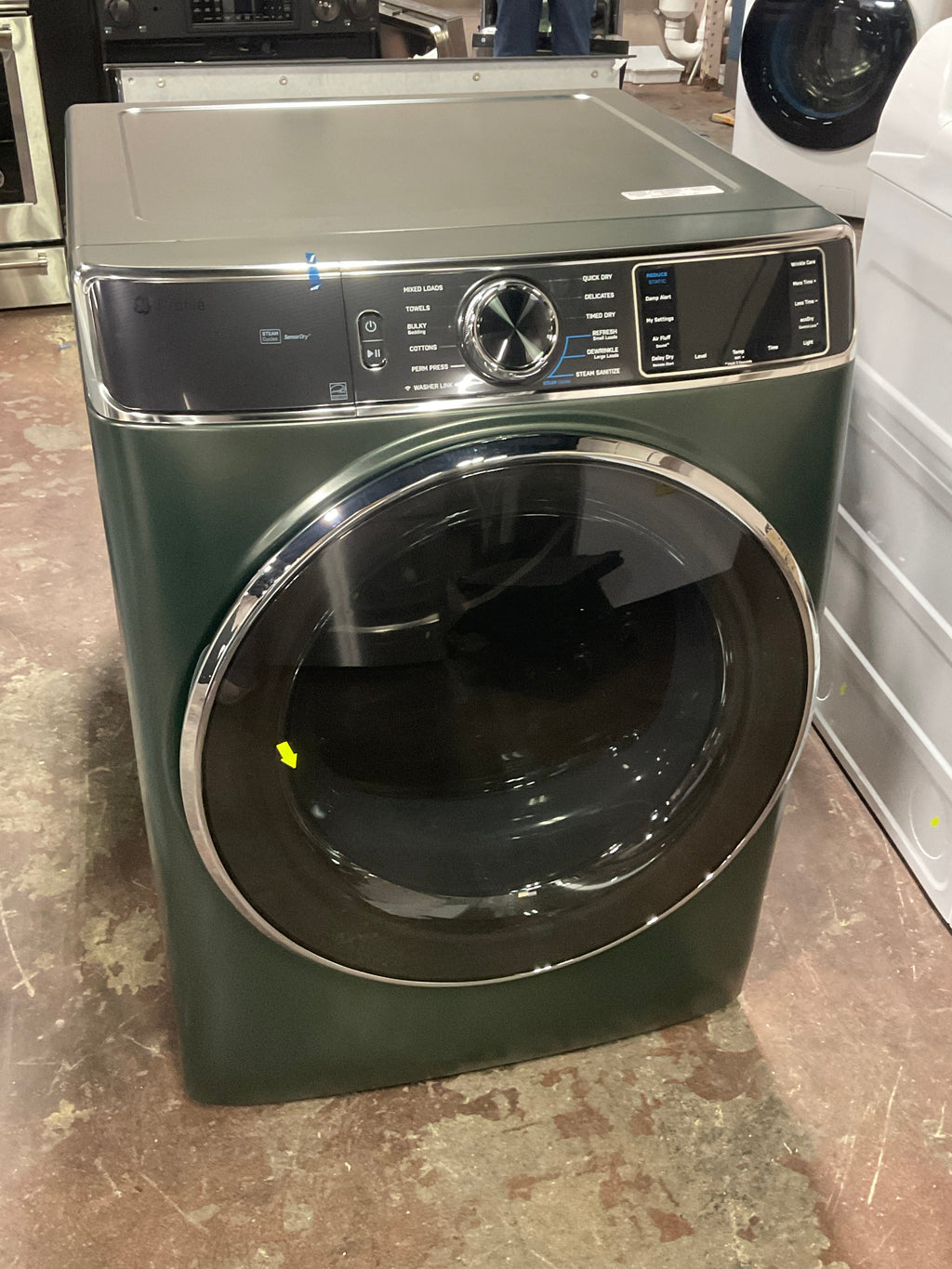 GE Profile™ ENERGY STAR® 7.8 cu. ft. Capacity Smart Front Load Electric Dryer with Steam and Sanitize Cycle