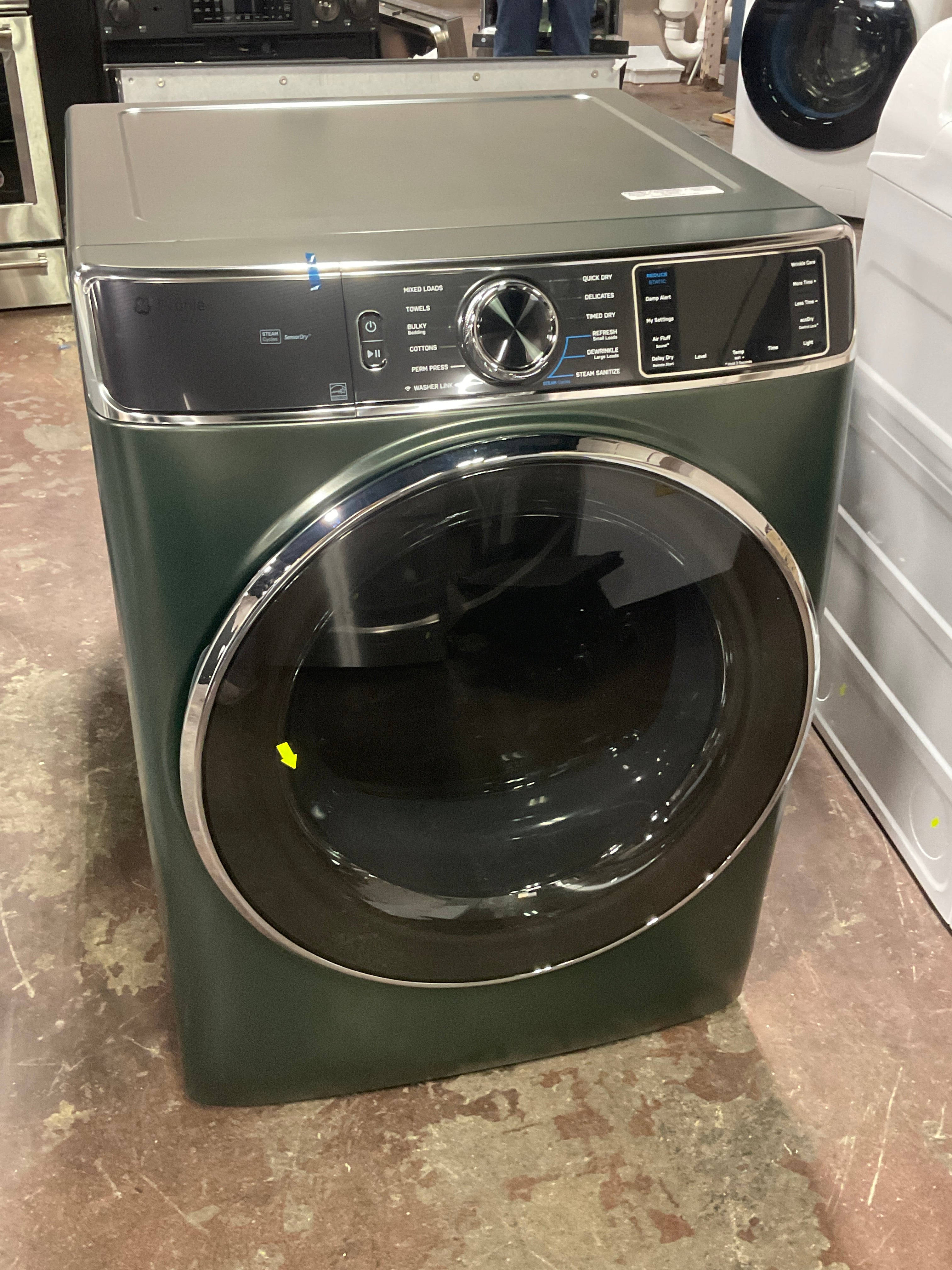 GE Profile™ ENERGY STAR® 7.8 cu. ft. Capacity Smart Front Load Electric Dryer with Steam and Sanitize Cycle