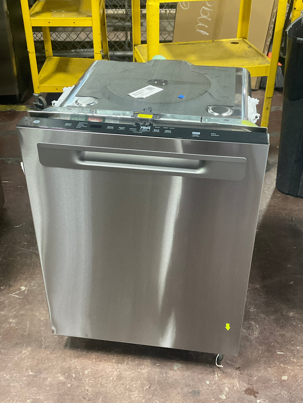 GE® ENERGY STAR® Fingerprint Resistant Top Control with Stainless Steel Interior Dishwasher with Sanitize Cycle