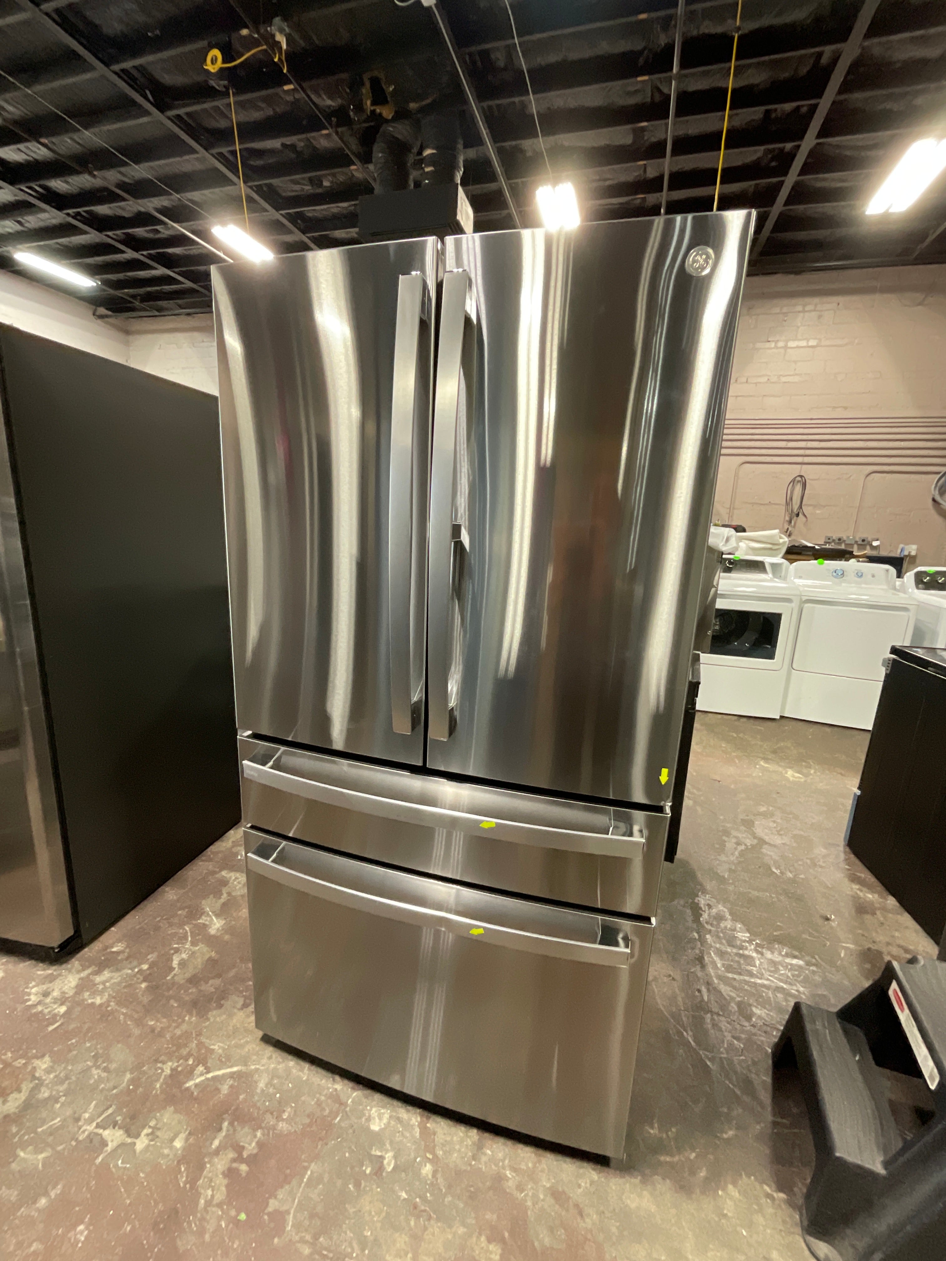 GE Profile™ ENERGY STAR® 23.3 Cu. Ft. Smart Counter-Depth Fingerprint Resistant 4-Door French-Door Refrigerator with Door In Door