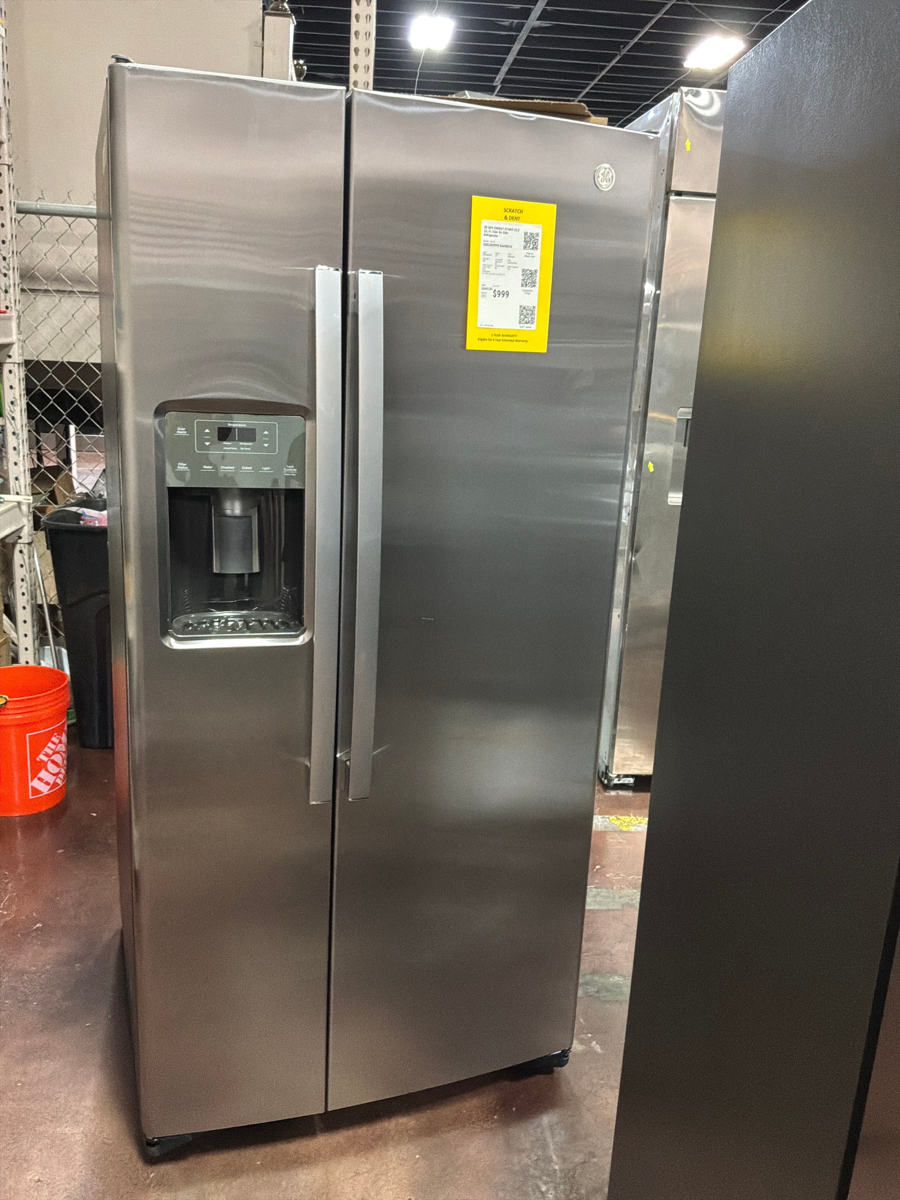 GE GE® ENERGY STAR® 23.0 Cu. Ft. Side-By-Side Refrigerator