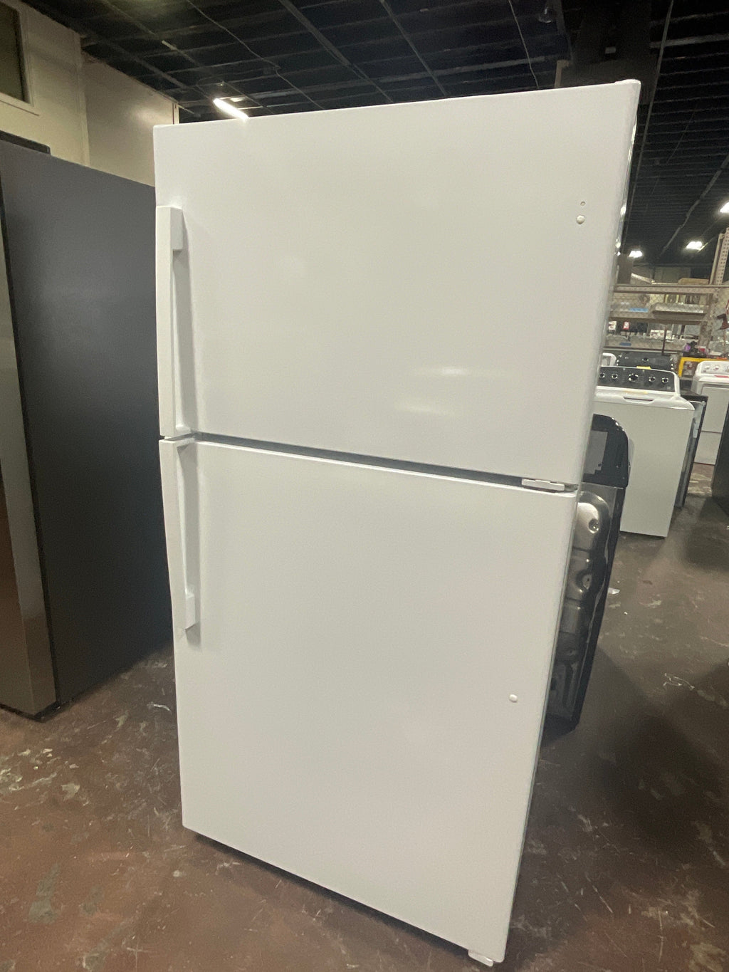 GE® 21.9 Cu. Ft. Garage Ready Top-Freezer Refrigerator