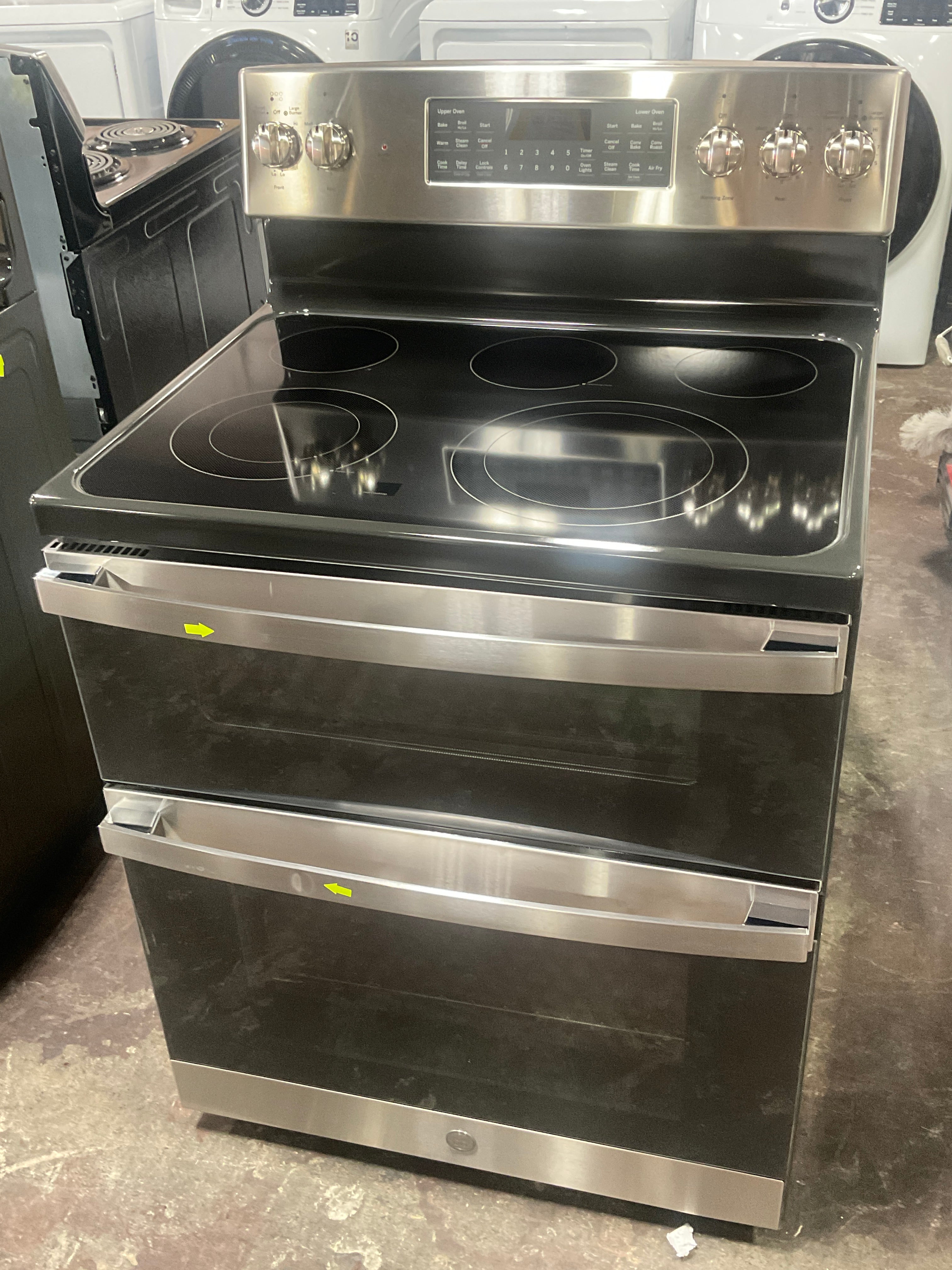 GE 30" Free-Standing Electric Double Oven Convection Range