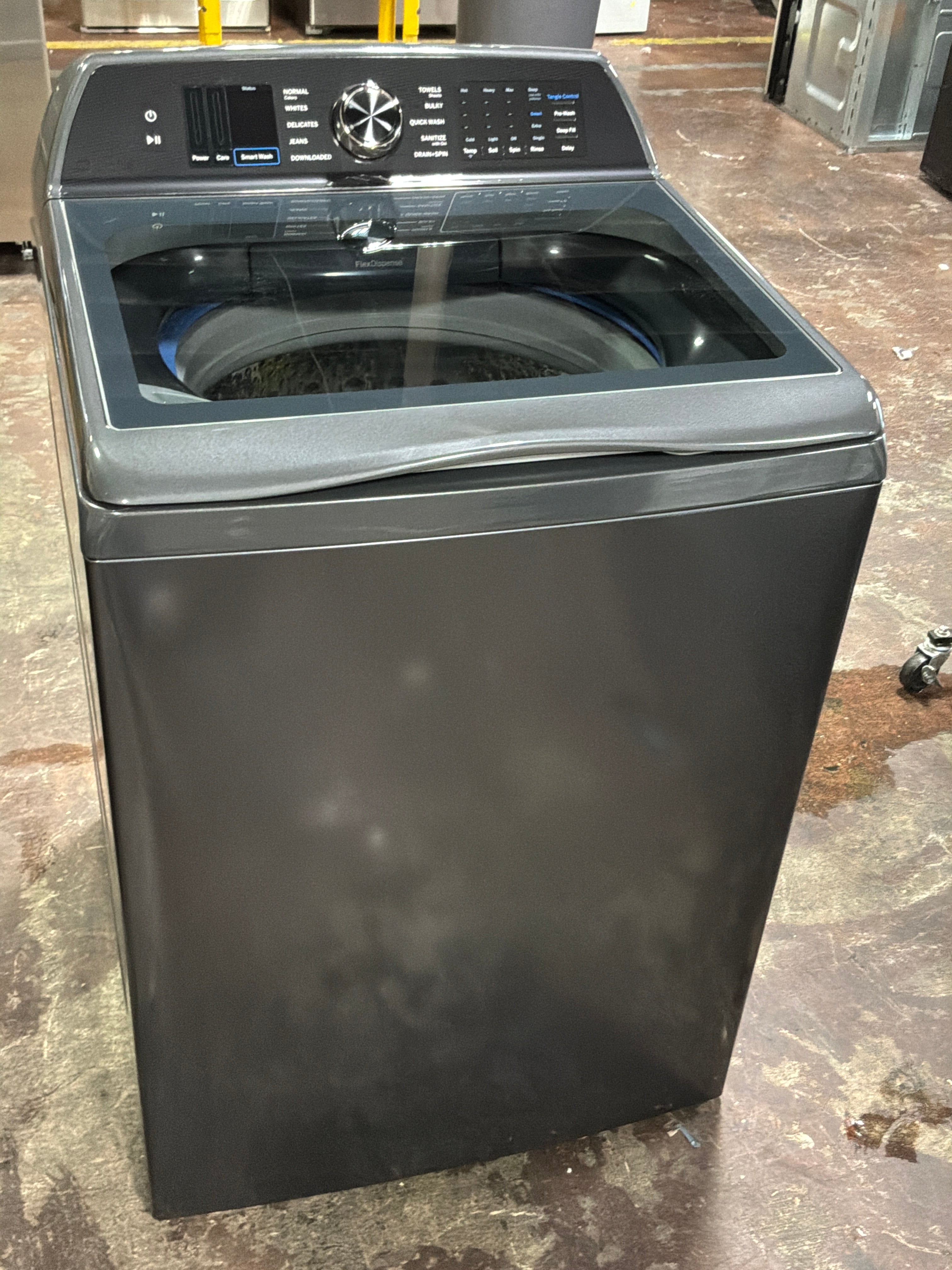 GE Profile™ ENERGY STAR® 5.3 cu. ft. Capacity Washer with Smarter Wash Technology and FlexDispense™