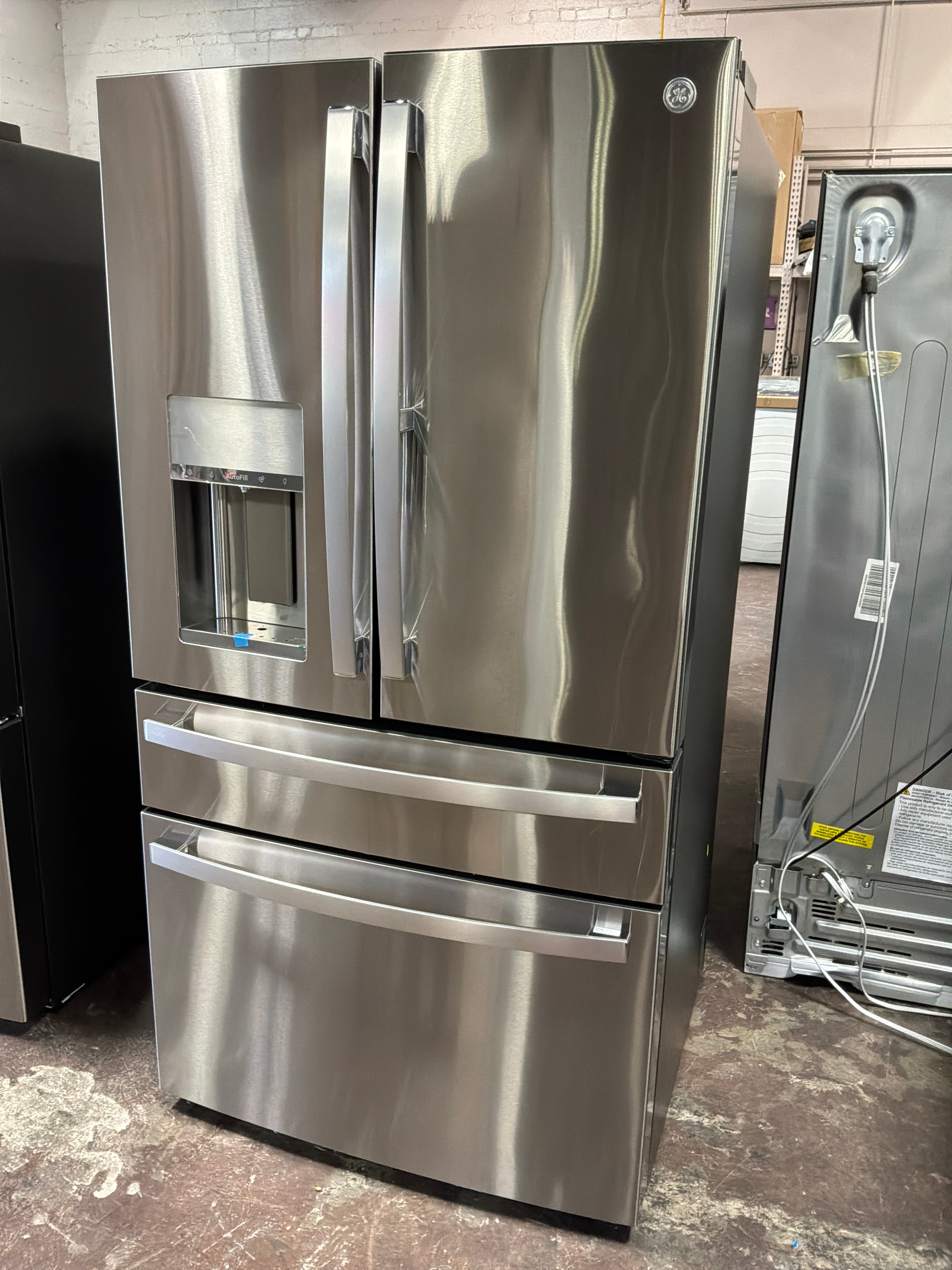 GE Profile™ ENERGY STAR® 27.9 Cu. Ft. Smart Fingerprint Resistant 4-Door French-Door Refrigerator with Door In Door